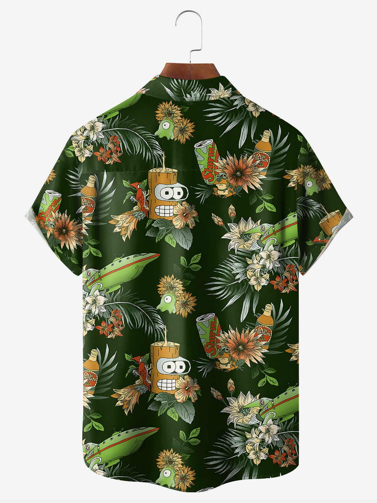 Hardaddy Botanical Drink Chest Pocket Short Sleeve Hawaiian Shirt