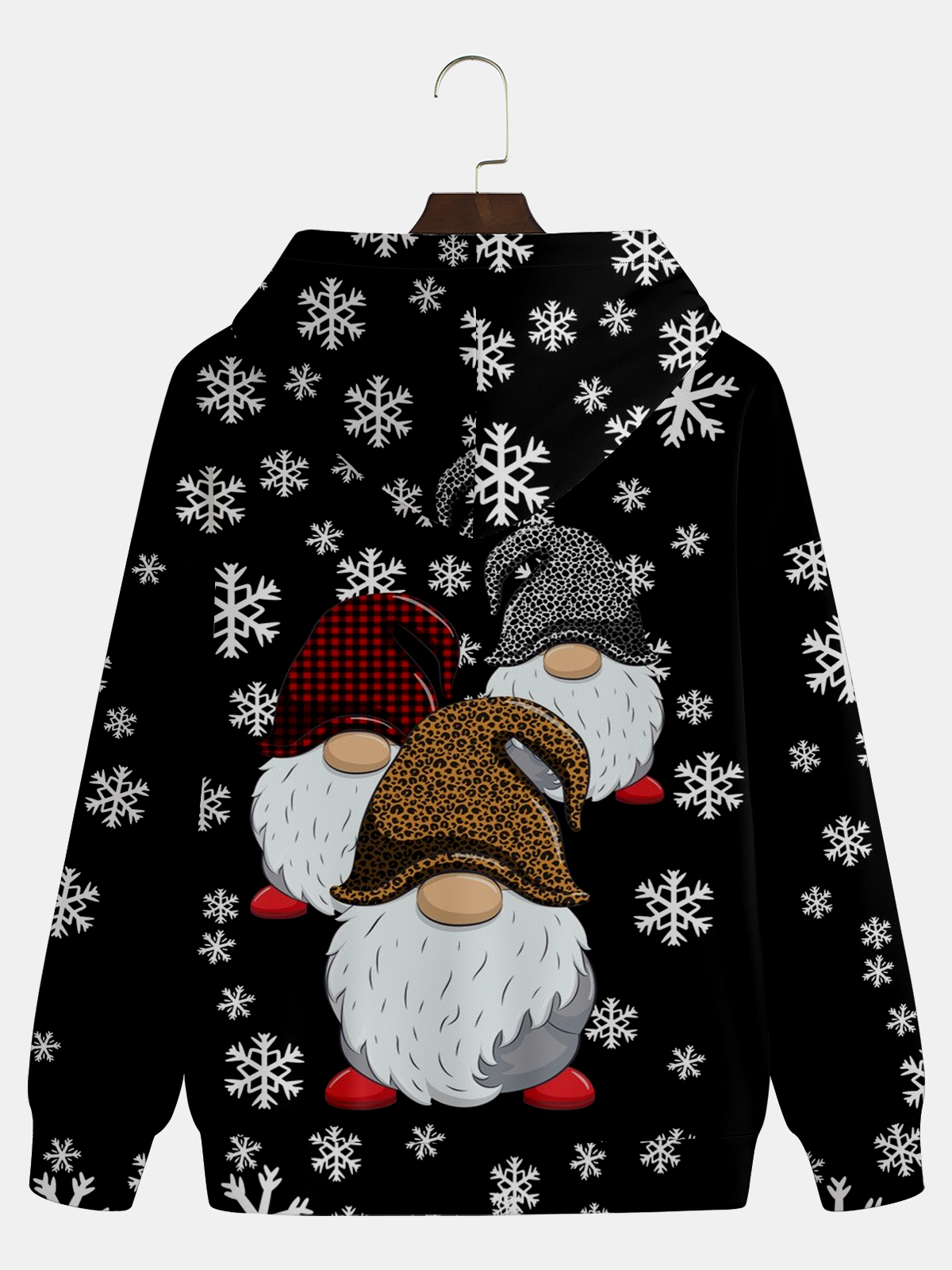 Christmas Santa Gnomes Casual Hoodie