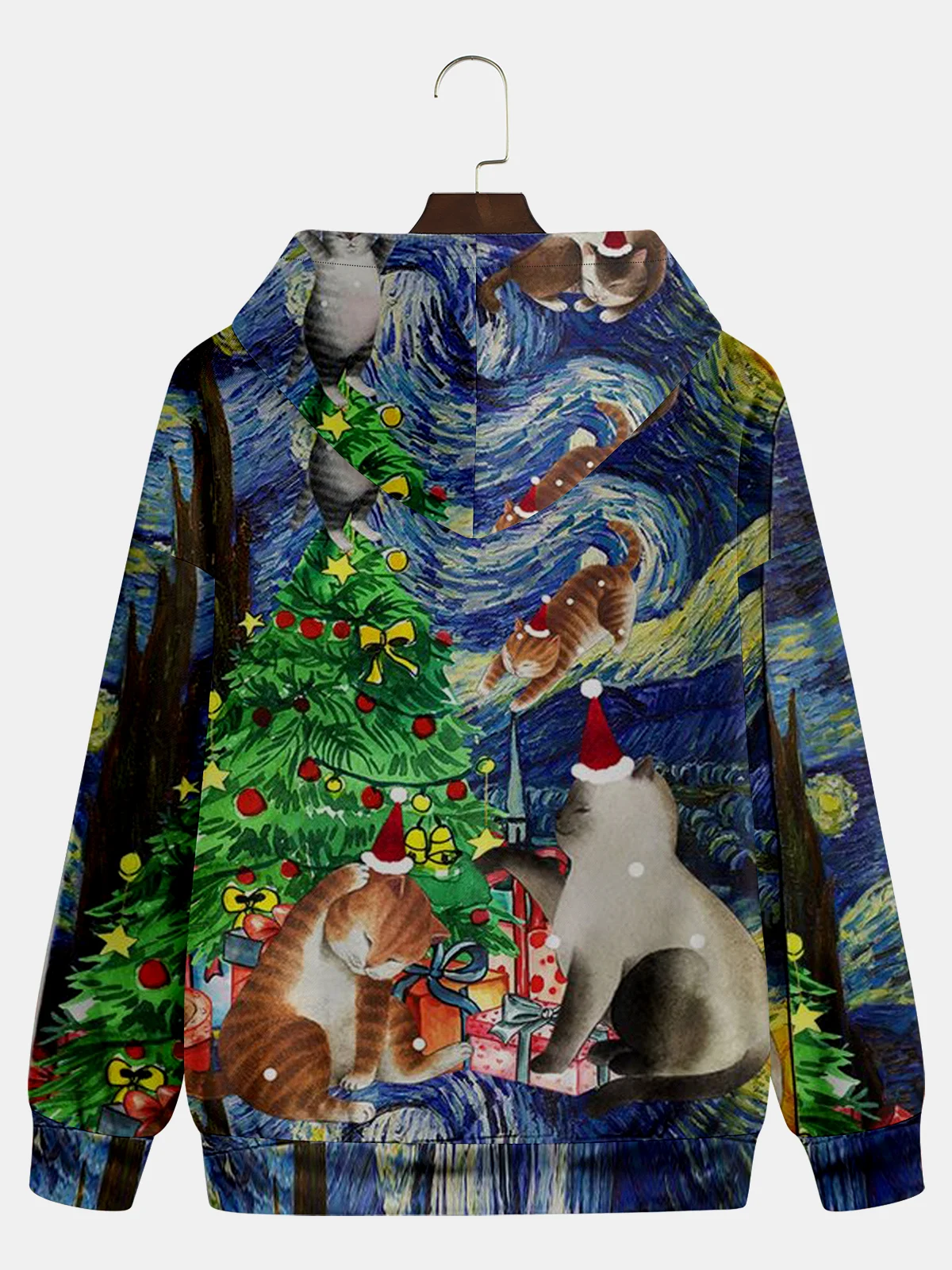 Christmas Cat Casual Hoodie