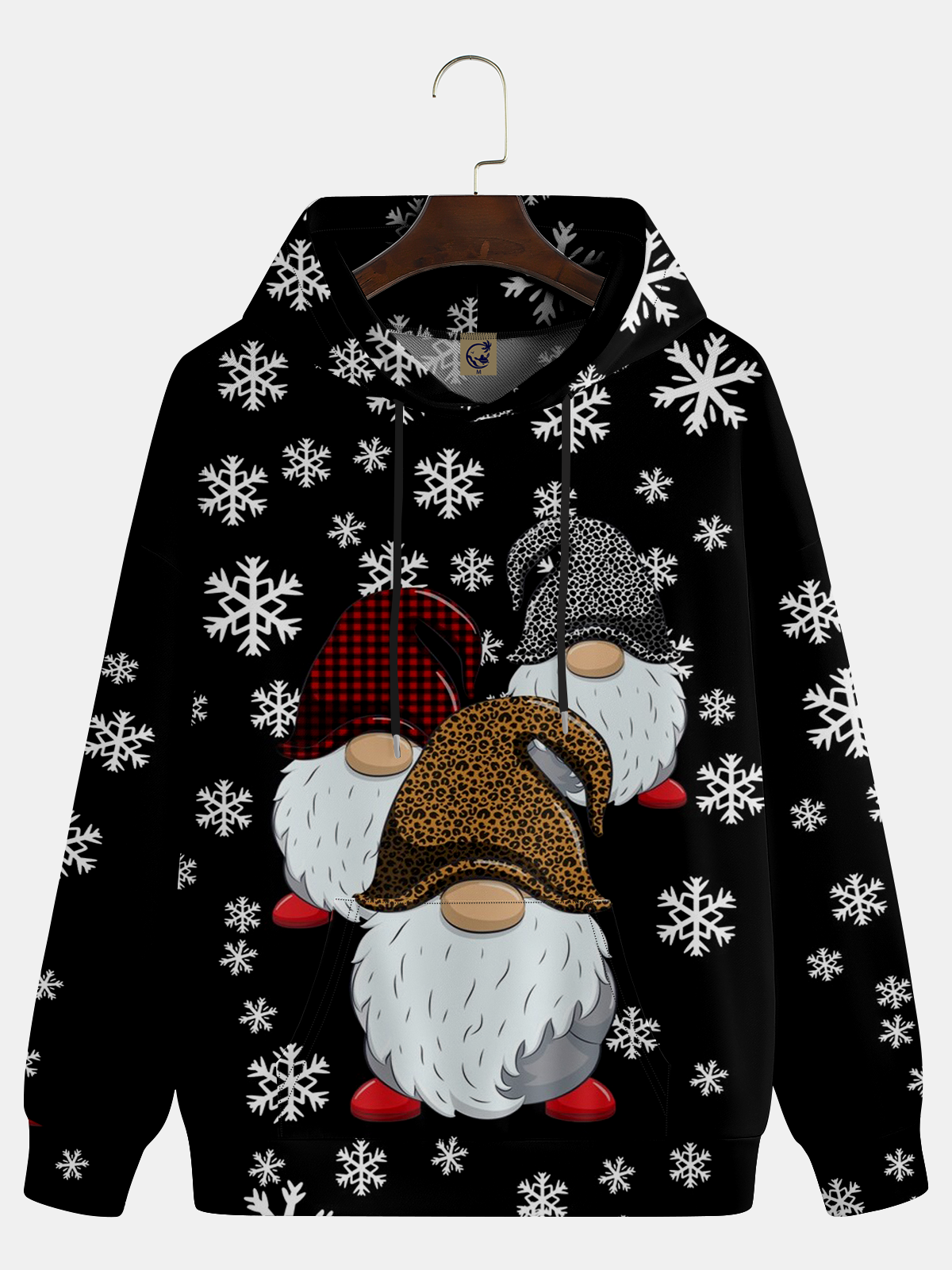 Christmas Santa Gnomes Casual Hoodie