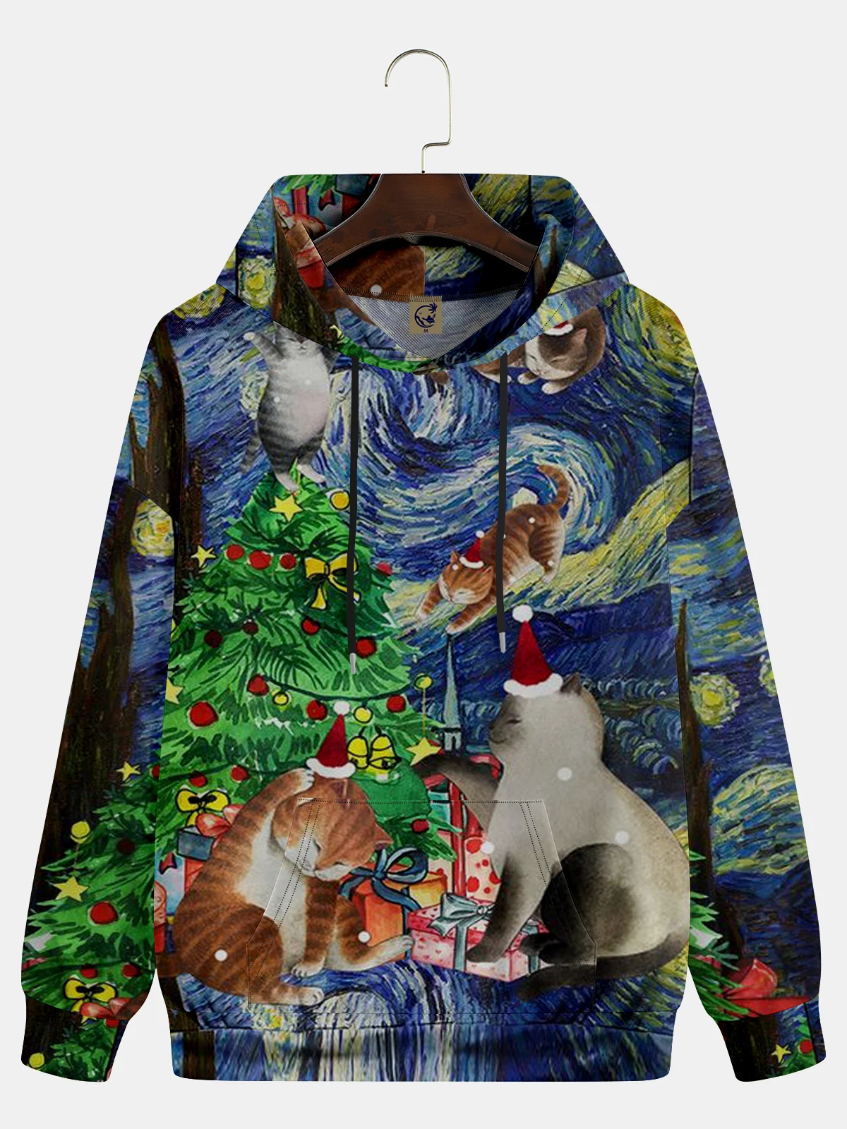 Christmas Cat Casual Hoodie