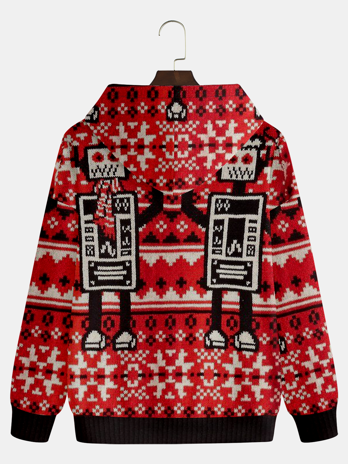 Christmas Robots Casual Hoodie