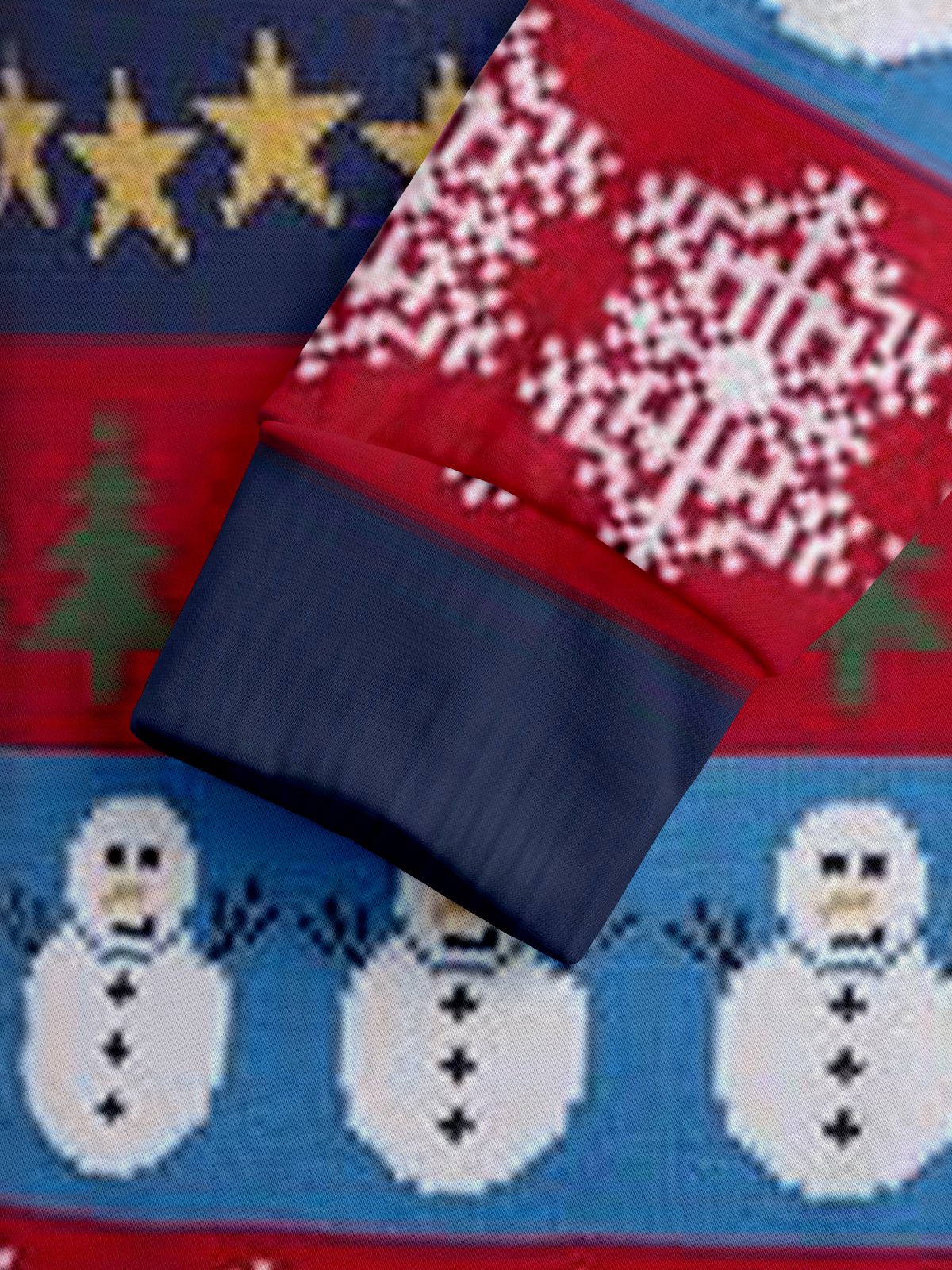 Christmas Reindeer Fair Isle Casual Hoodie