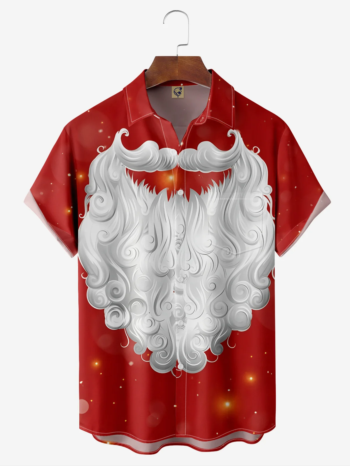 Christmas Chest Pocket Short Sleeve Casual Shirt