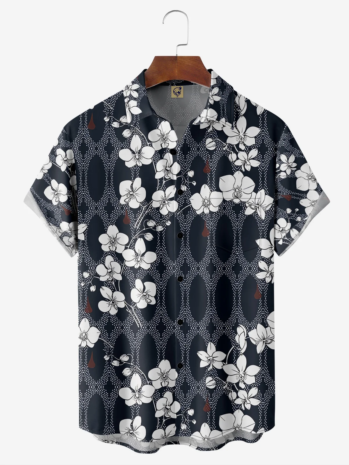 Japanese Sakura Chest Pocket Short Sleeve Hawaiian Shirt