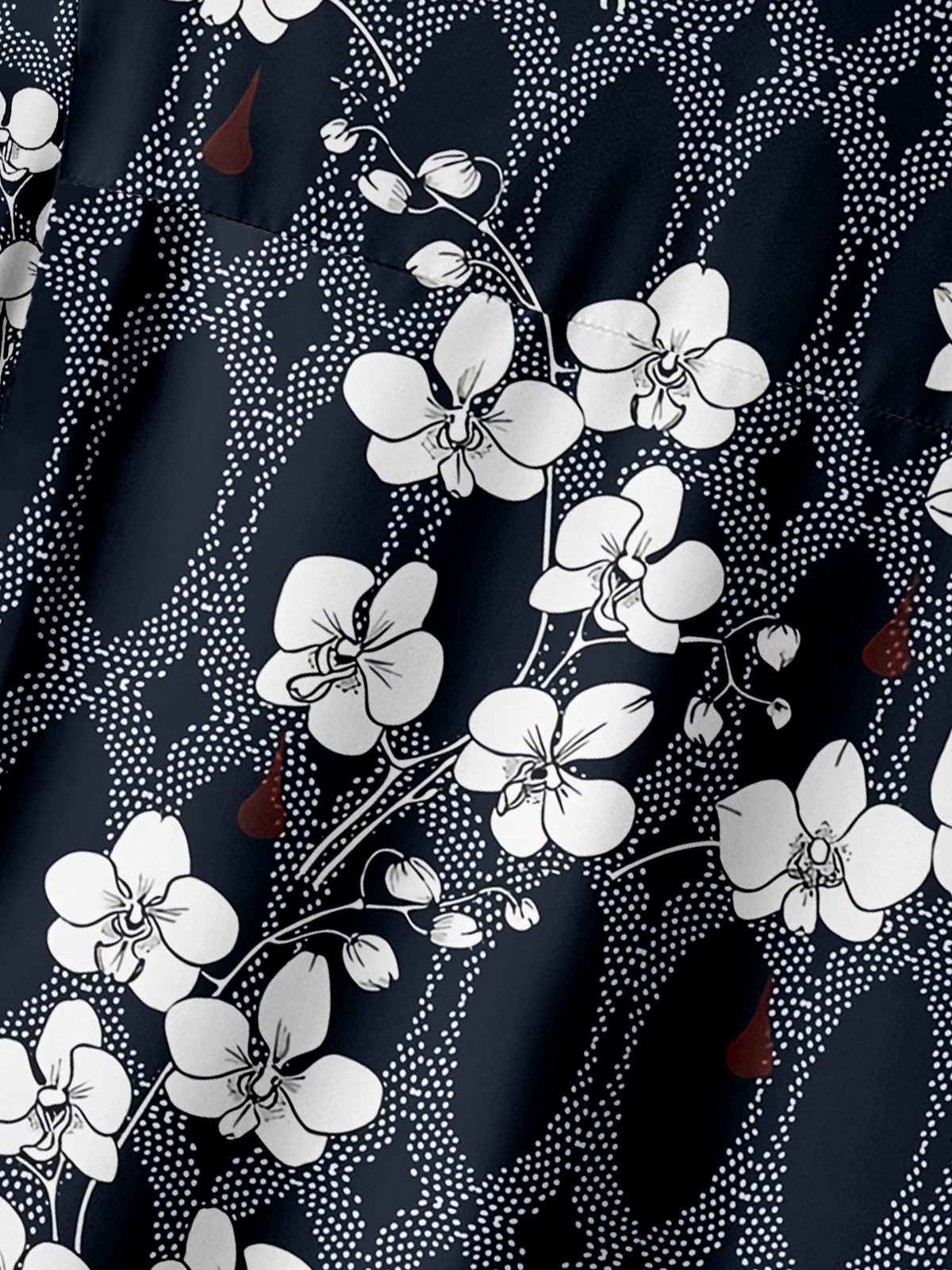 Japanese Sakura Chest Pocket Short Sleeve Hawaiian Shirt