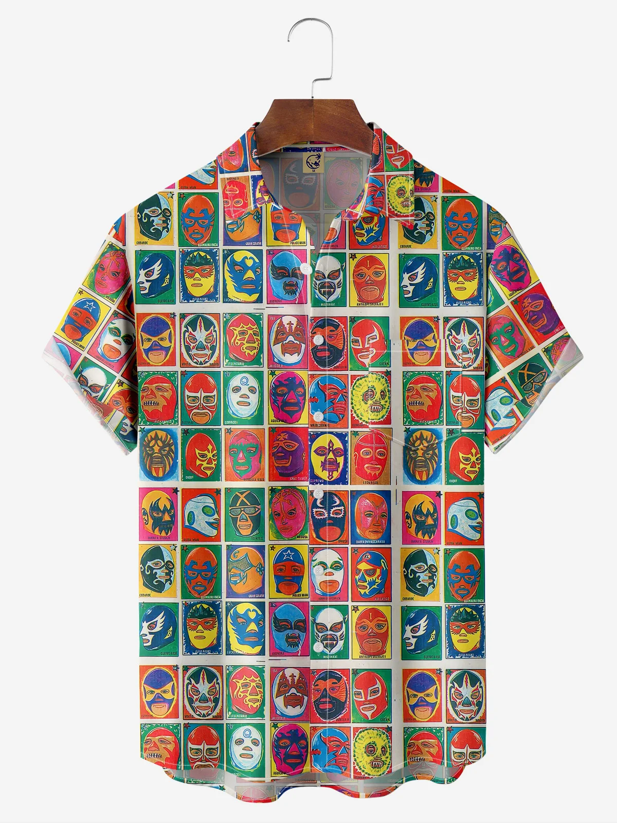 Hardaddy Carnival Shirts Mexican Culture Chest Pocket Short Sleeve Hawaiian Shirt