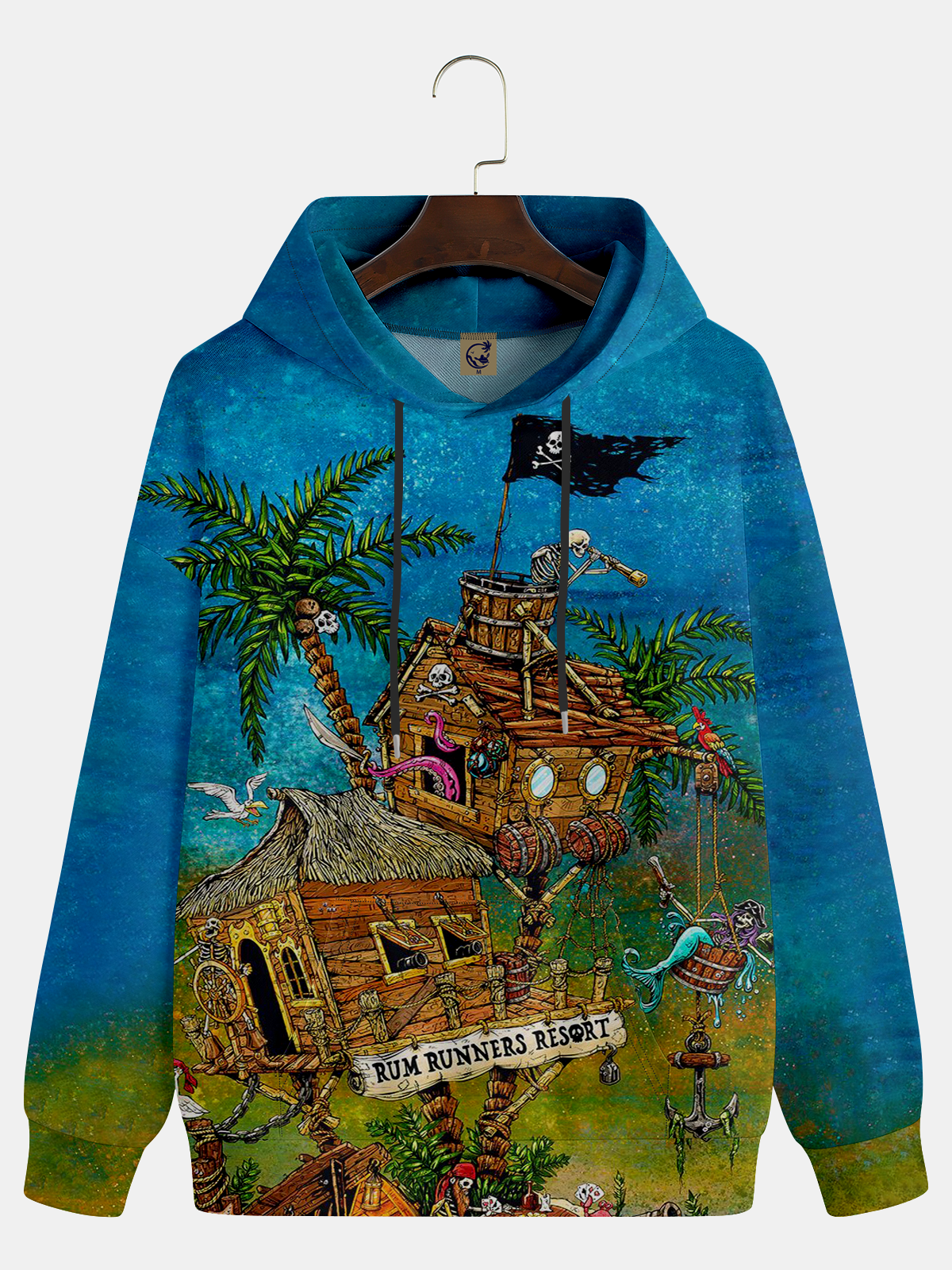 Rum Runners Resort Hoodie By David Lozeau