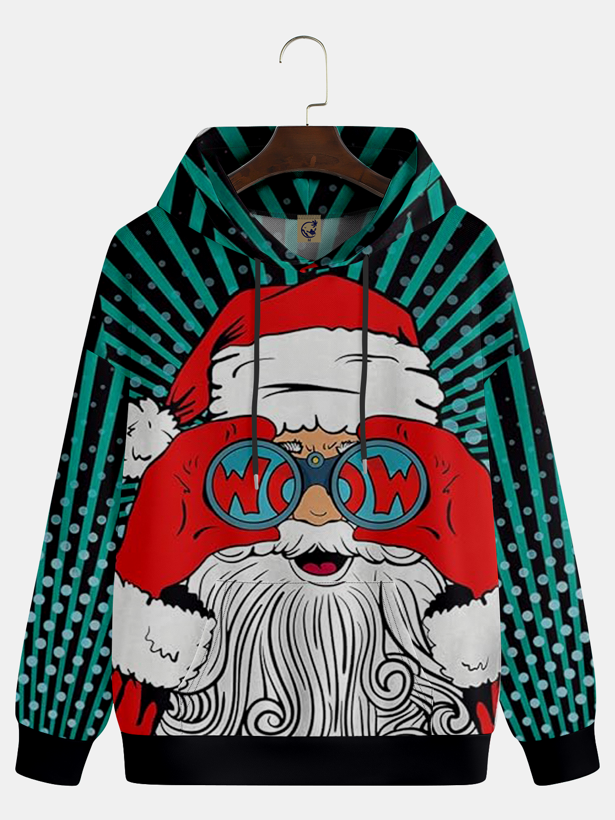 Pop Santa Claus Casual Hoodie