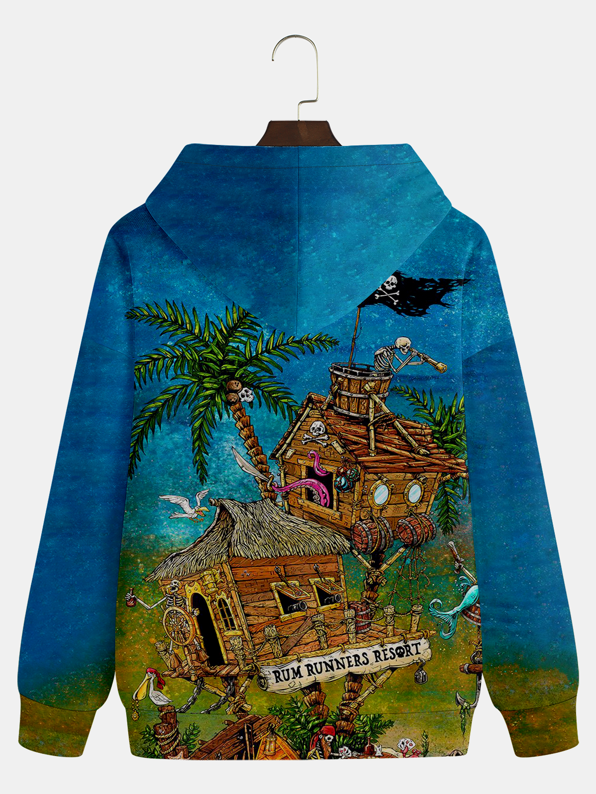 Rum Runners Resort Hoodie By David Lozeau