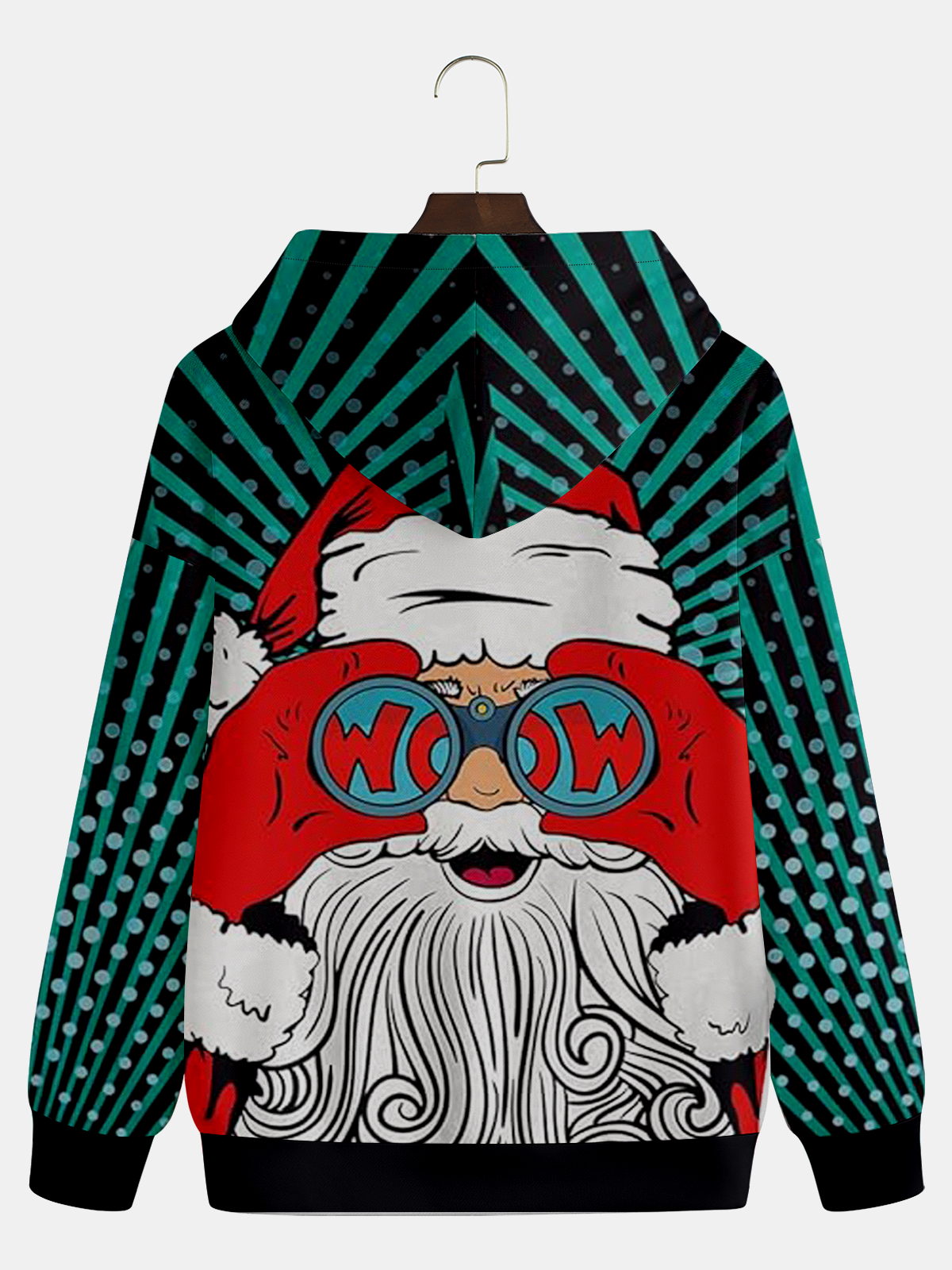 Pop Santa Claus Casual Hoodie