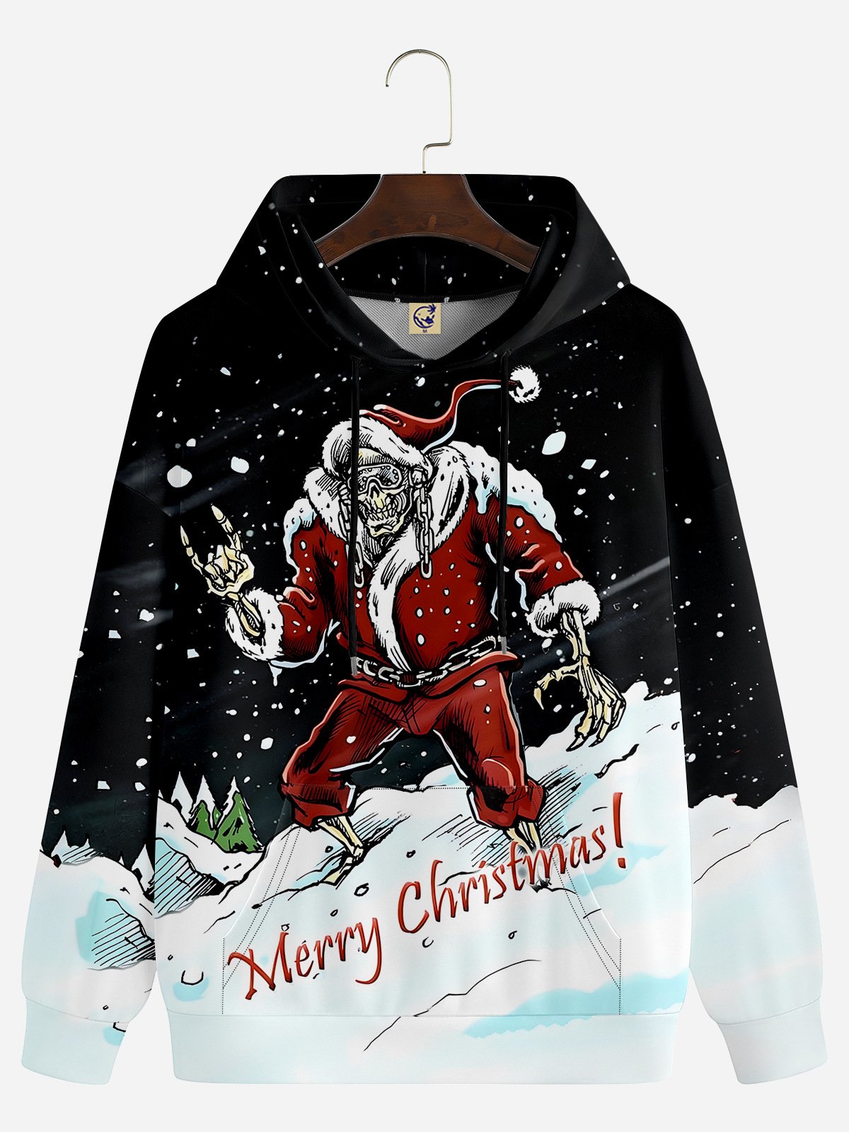 Christmas Skull Casual Hoodie