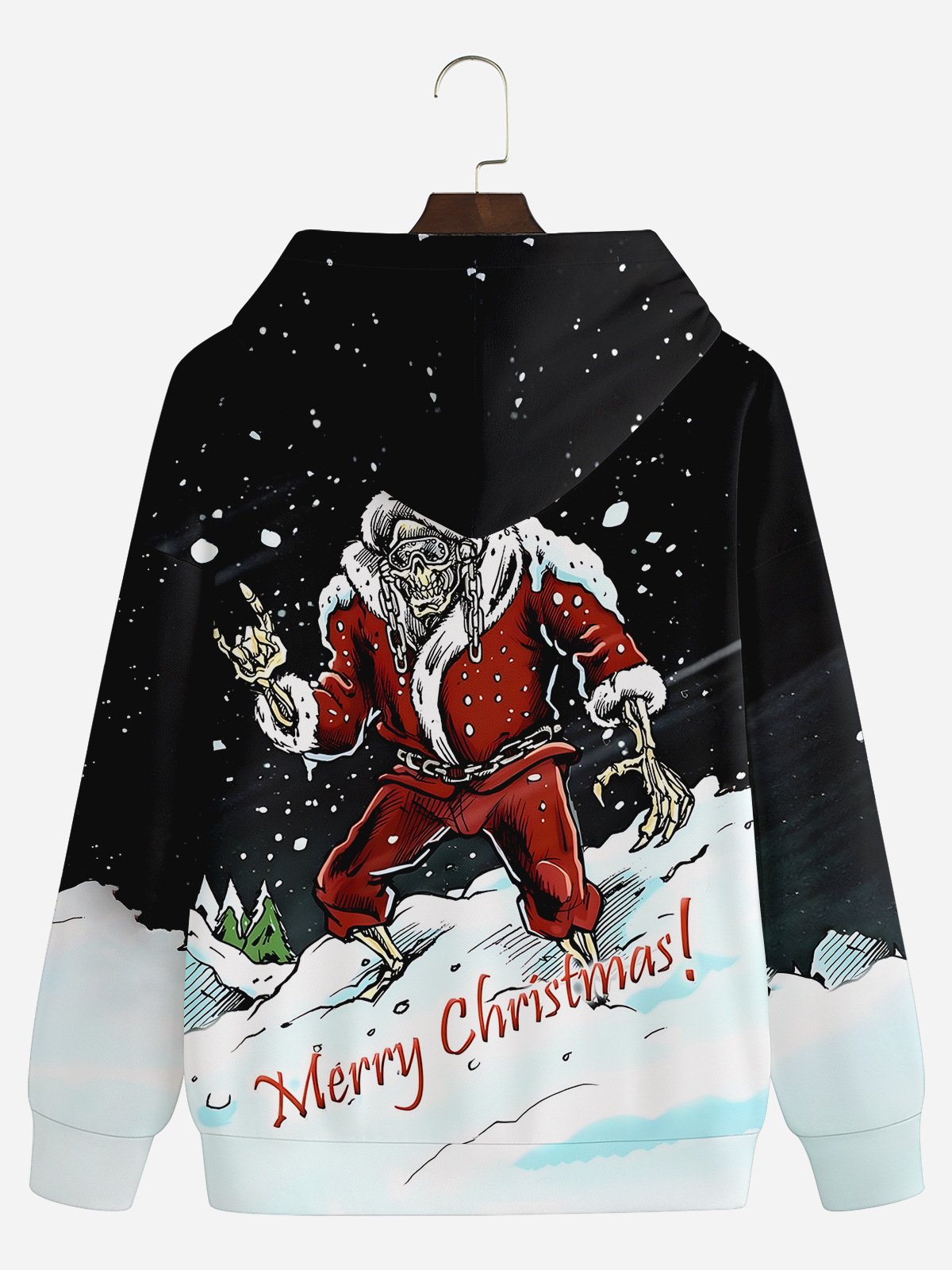 Christmas Skull Casual Hoodie