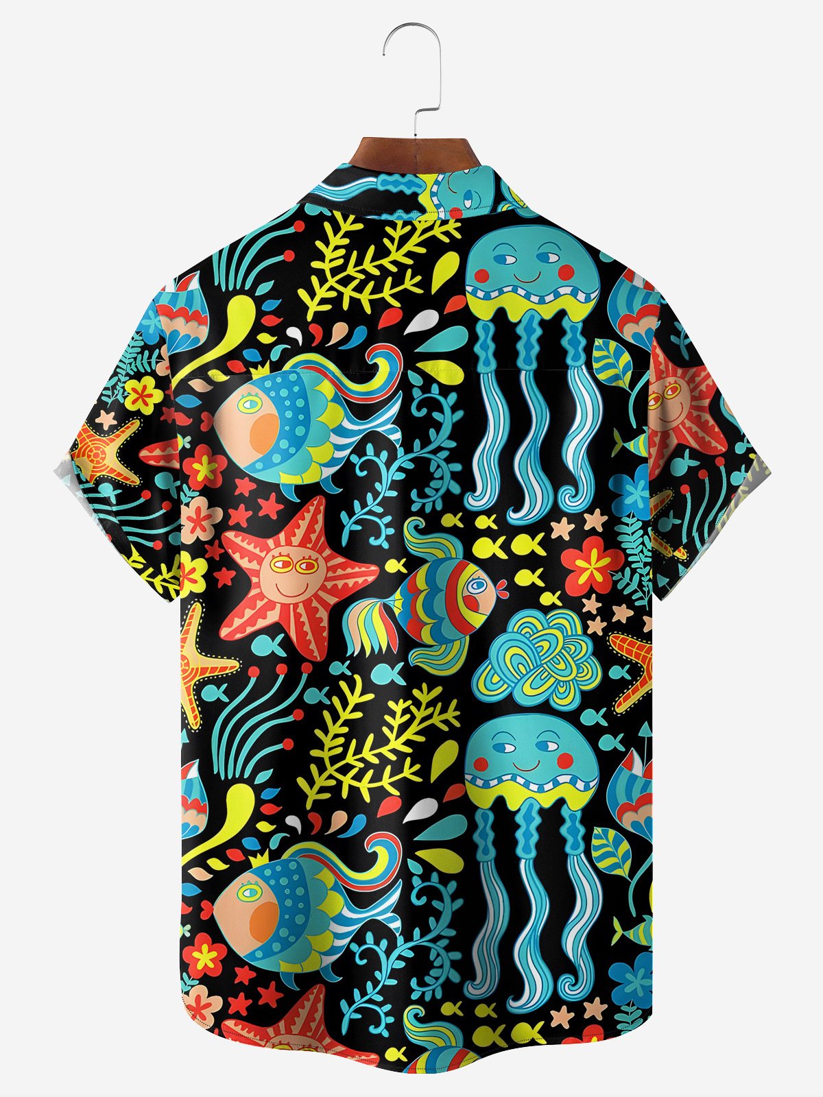 Ocean Chest Pocket Short Sleeve Hawaiian Shirt