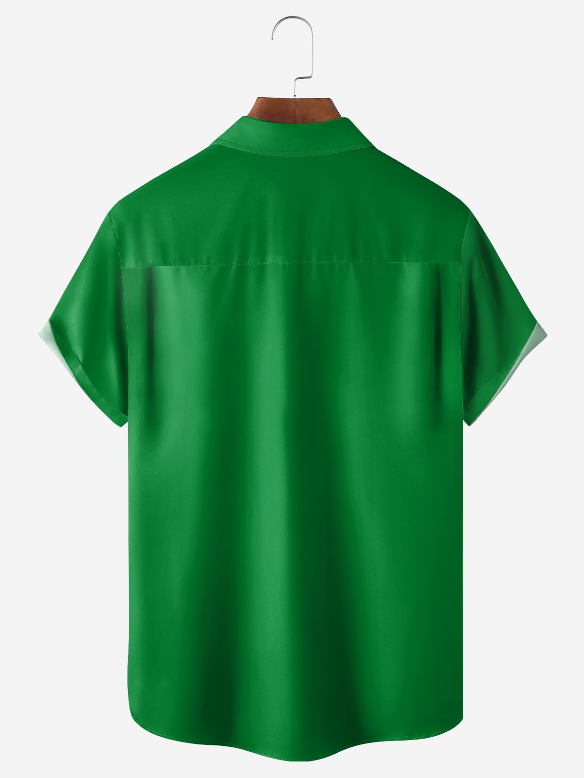 St. Patrick's Day Chest Pocket Short Sleeve Bowling Shirt