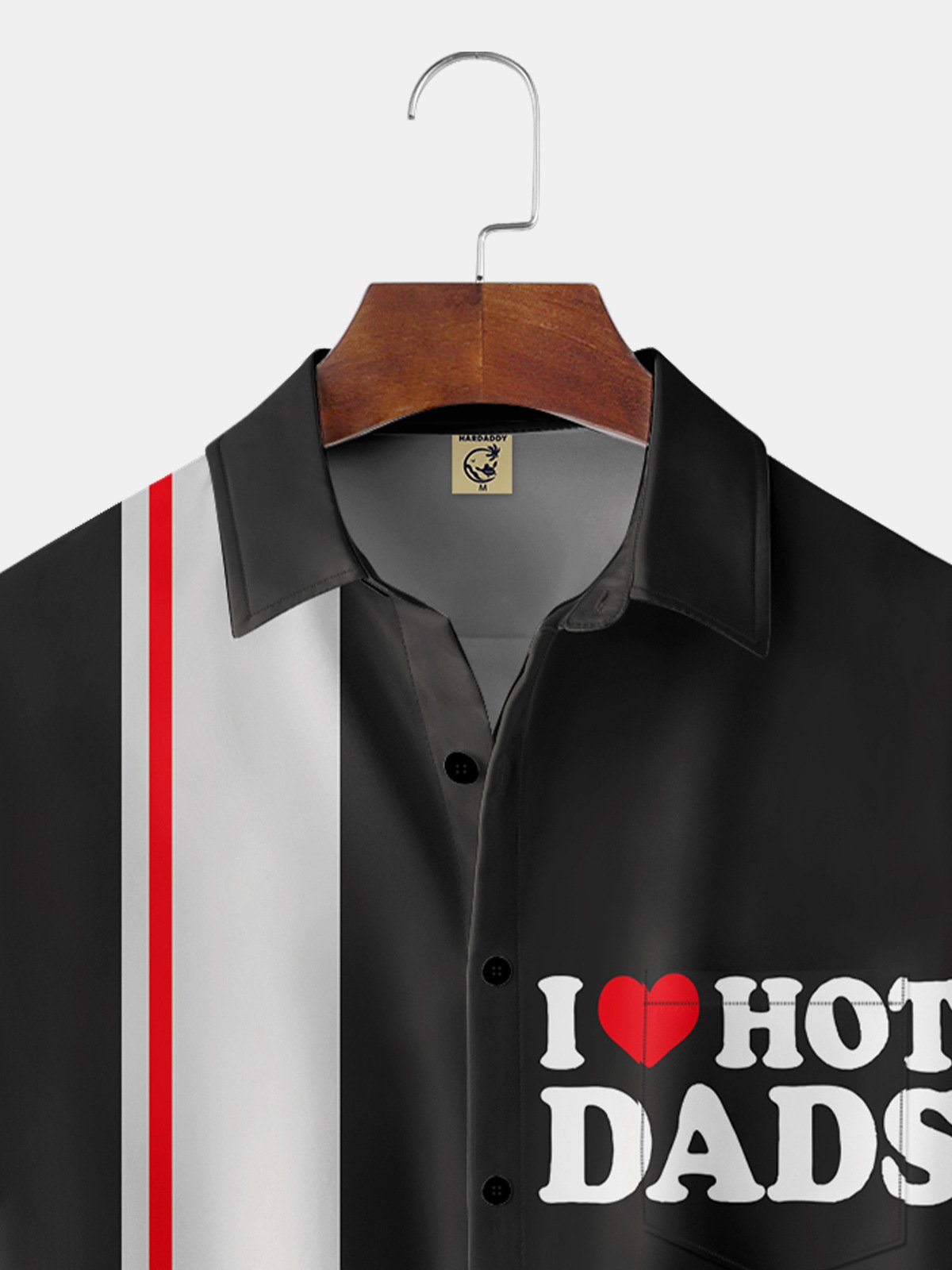 Hot Dads Chest Pocket Short Sleeve Bowling Shirt