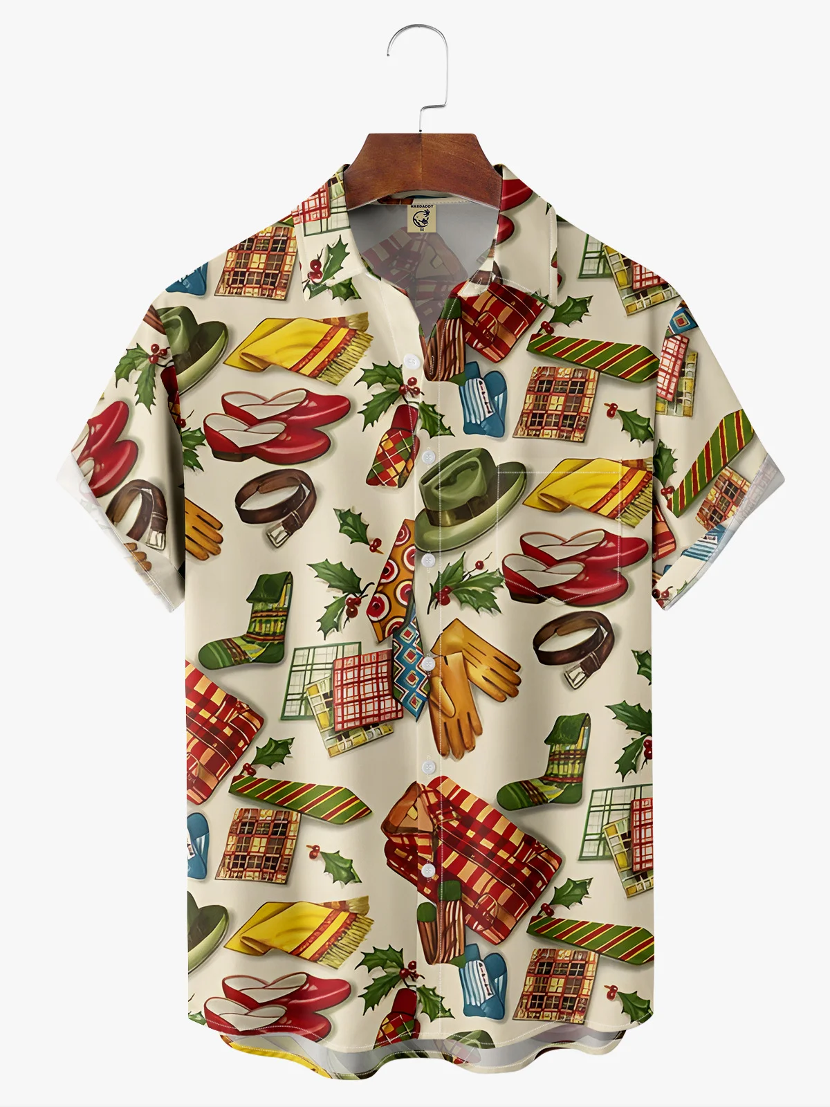 Wild West Cowboy Chest Pocket Short Sleeve Casual Shirt