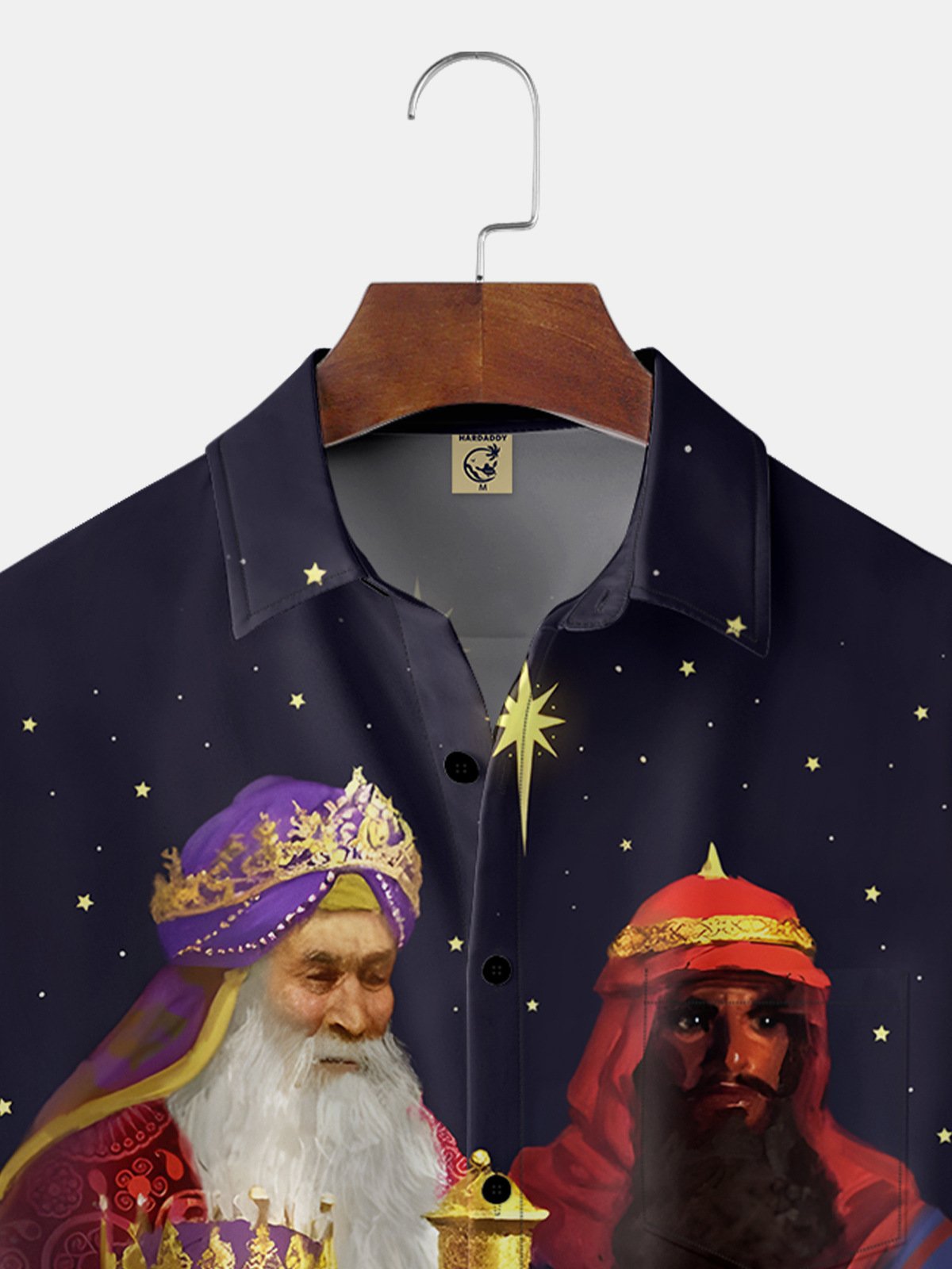 Mexican Three Kings Festival Chest Pocket Short Sleeve Casual Shirt