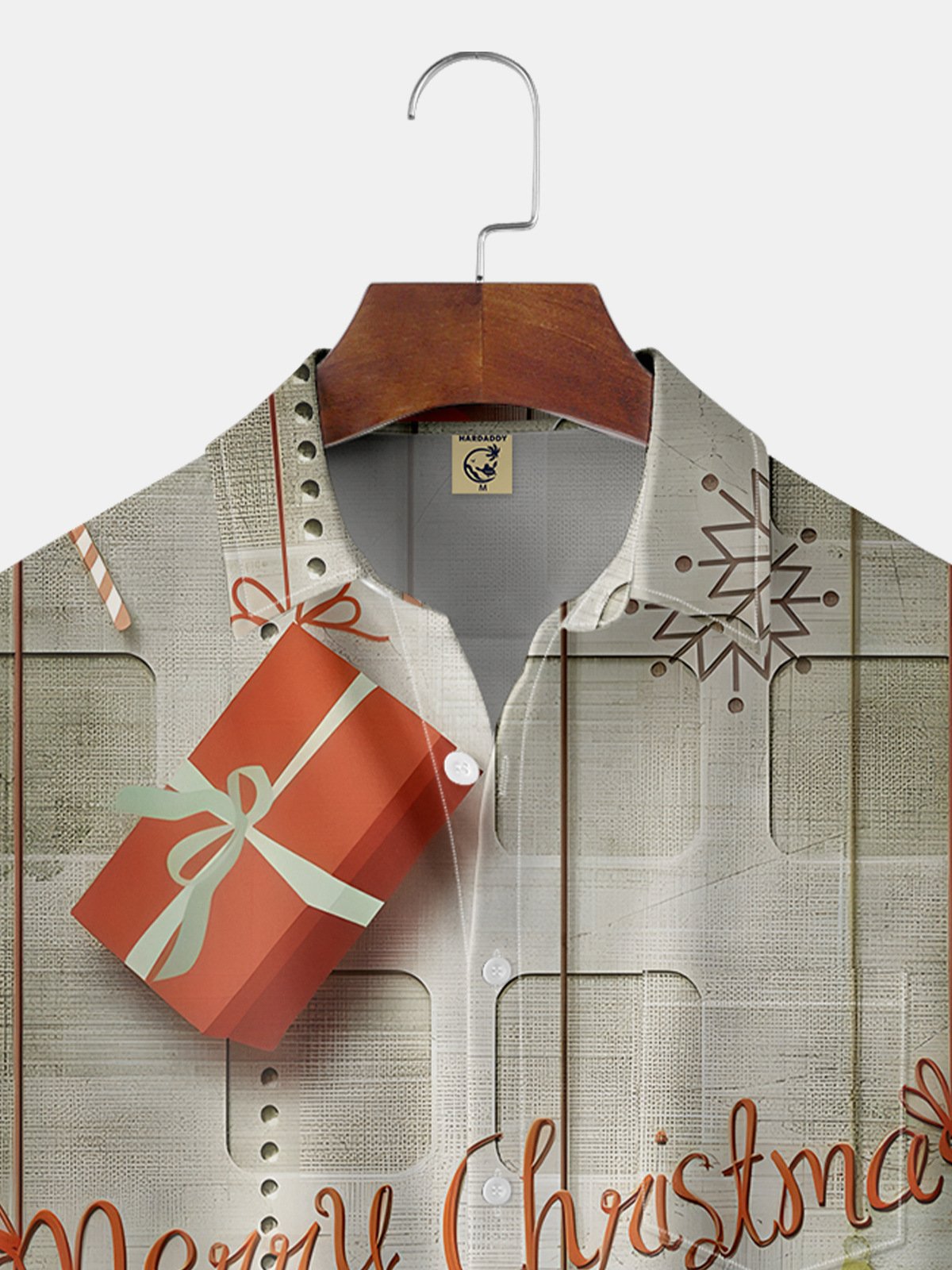 Christmas Elk Chest Pocket Short Sleeve Casual Shirt