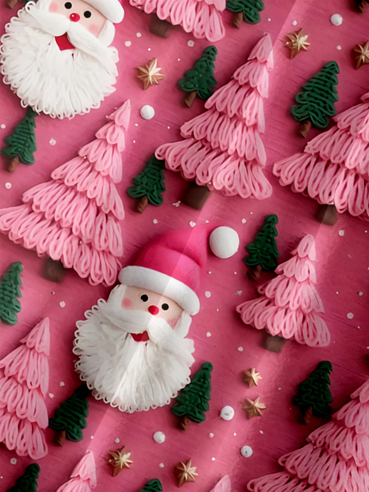3D Christmas Chest Pocket Short Sleeve Casual Shirt