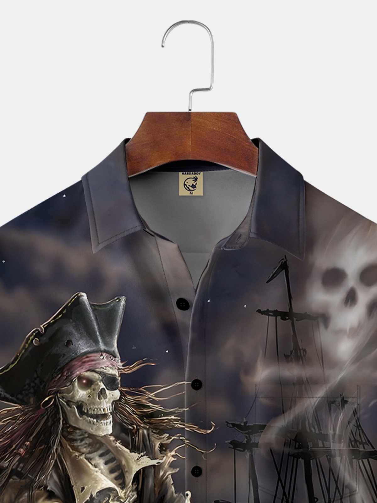 Pirate Chest Pocket Short Sleeve Casual Shirt