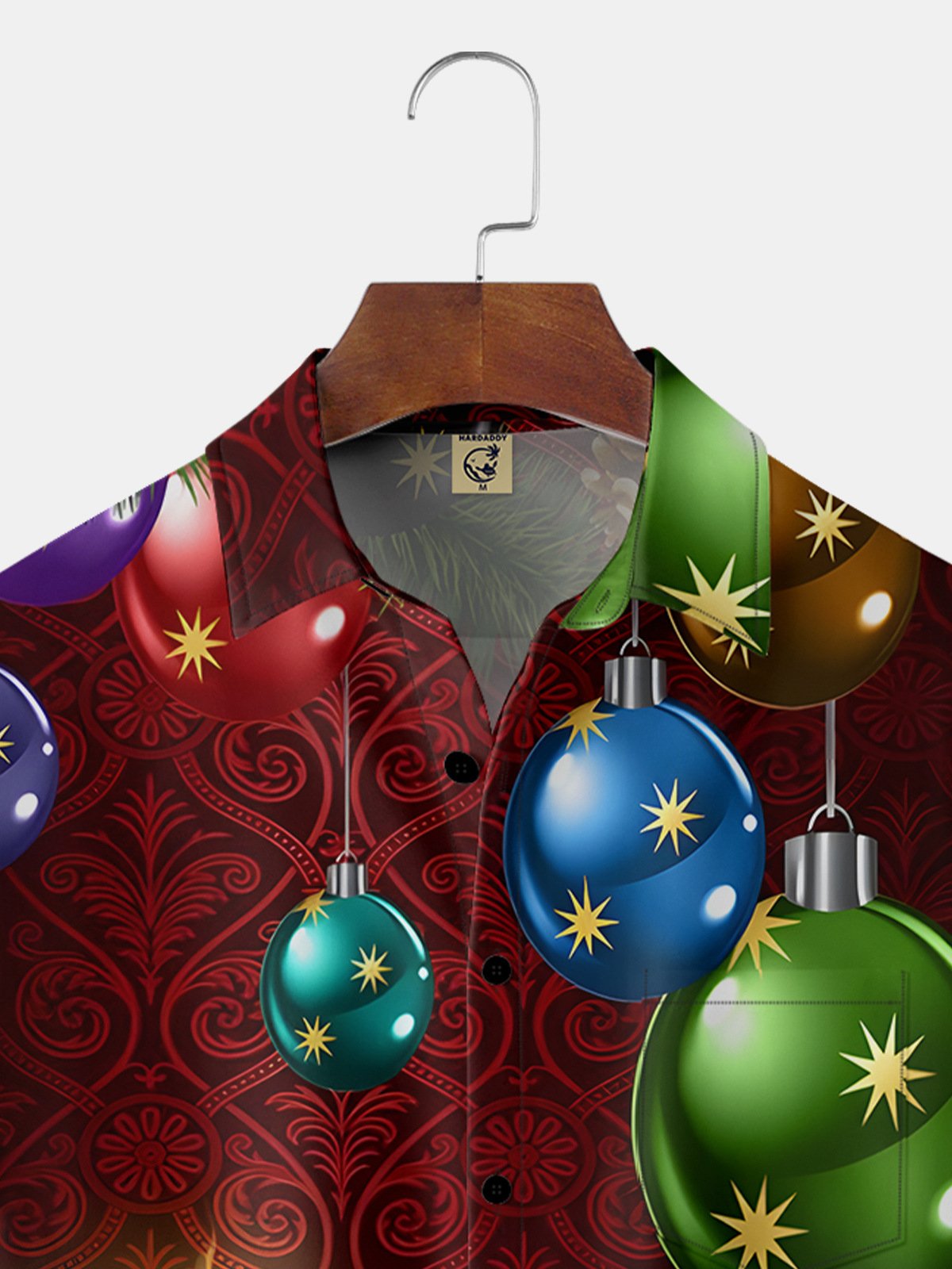 Balloon Candle Chest Pocket Short Sleeve Casual Shirt