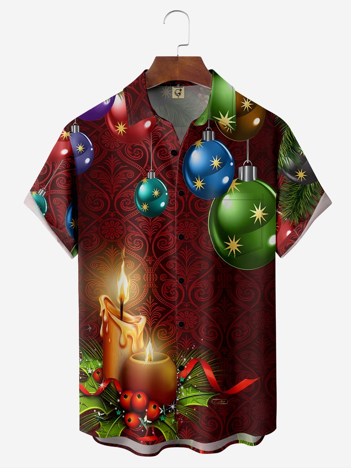 Balloon Candle Chest Pocket Short Sleeve Casual Shirt | hardaddy