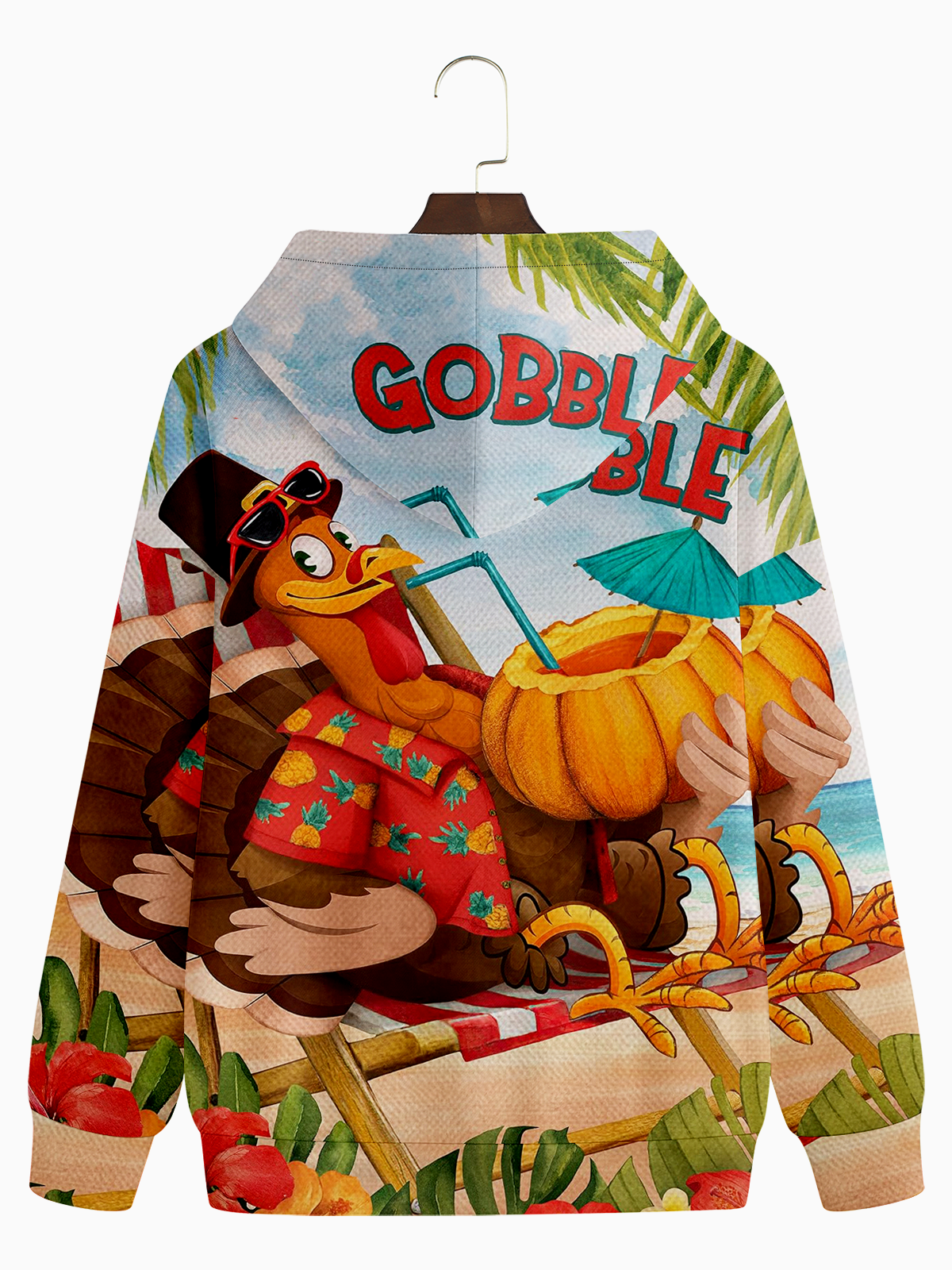 Turkey Gobble Casual Hoodie