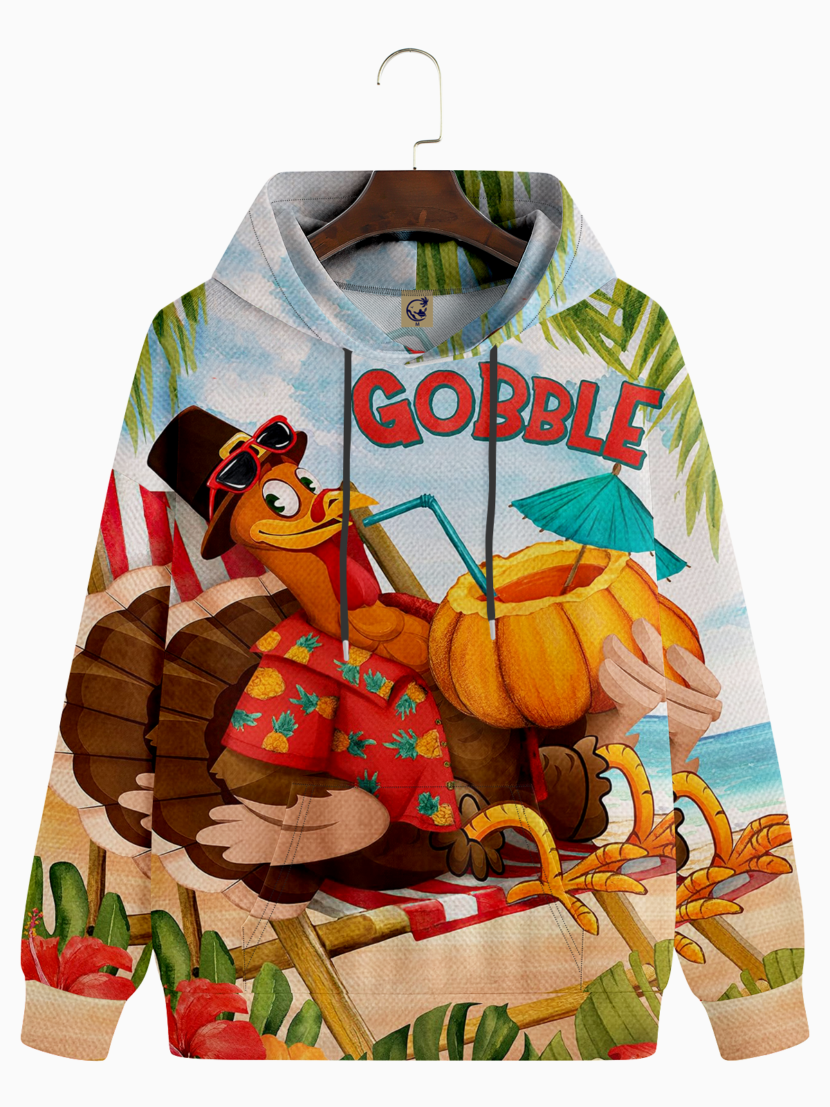 Turkey Gobble Casual Hoodie