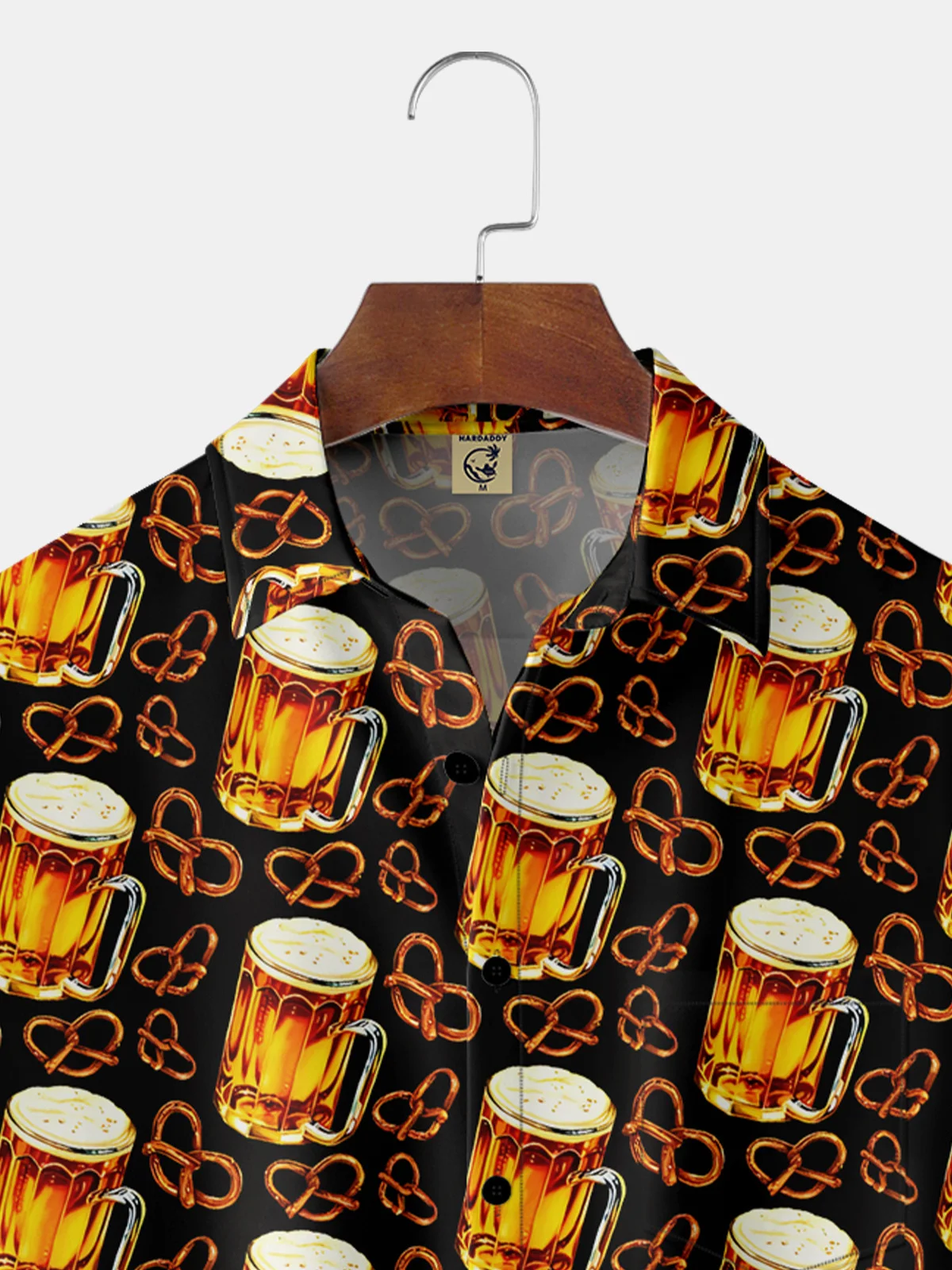 Beer Chest Pocket Short Sleeve Casual Shirt