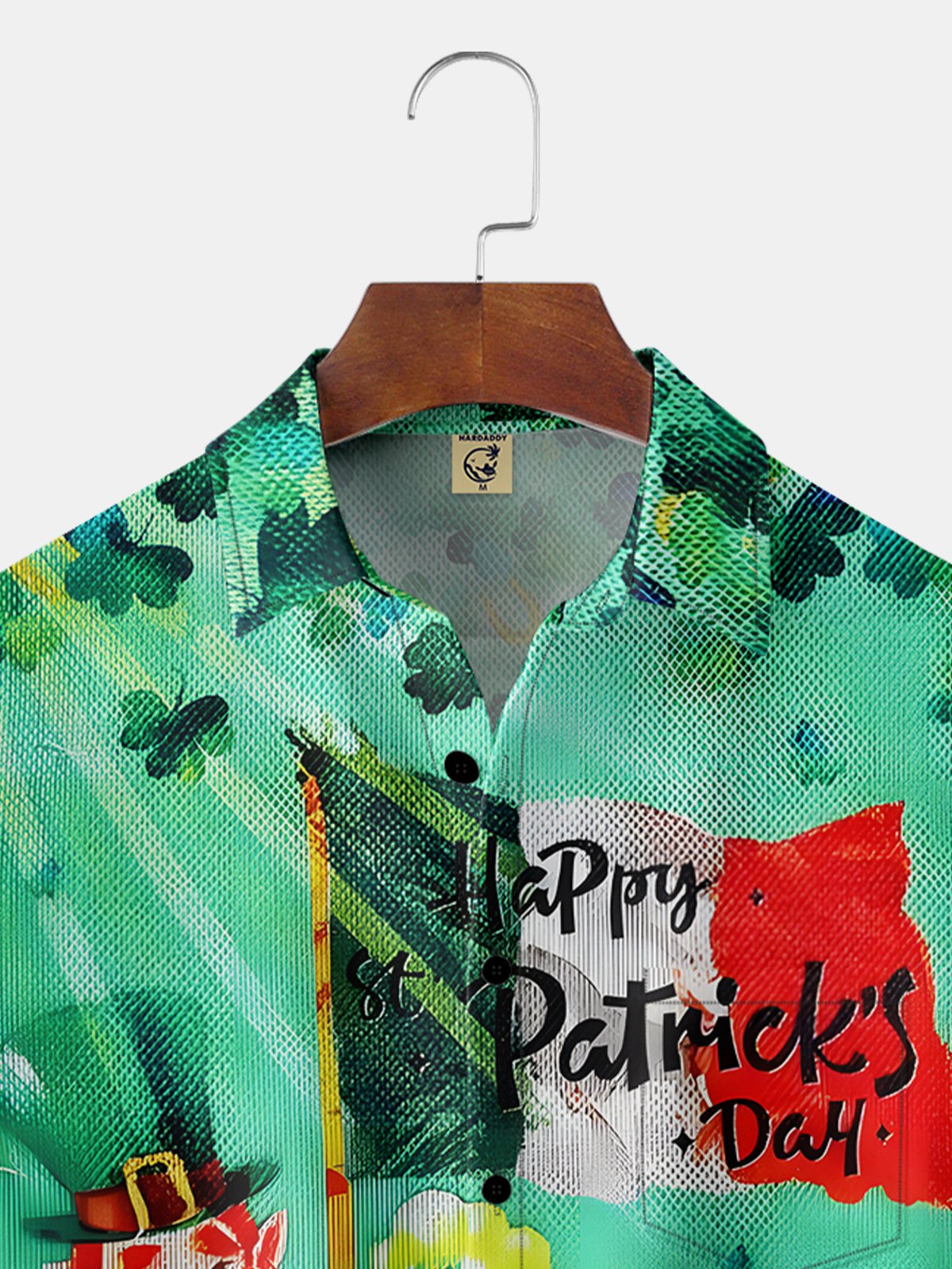 St. Patrick Chest Pocket Short Sleeve Casual Shirt