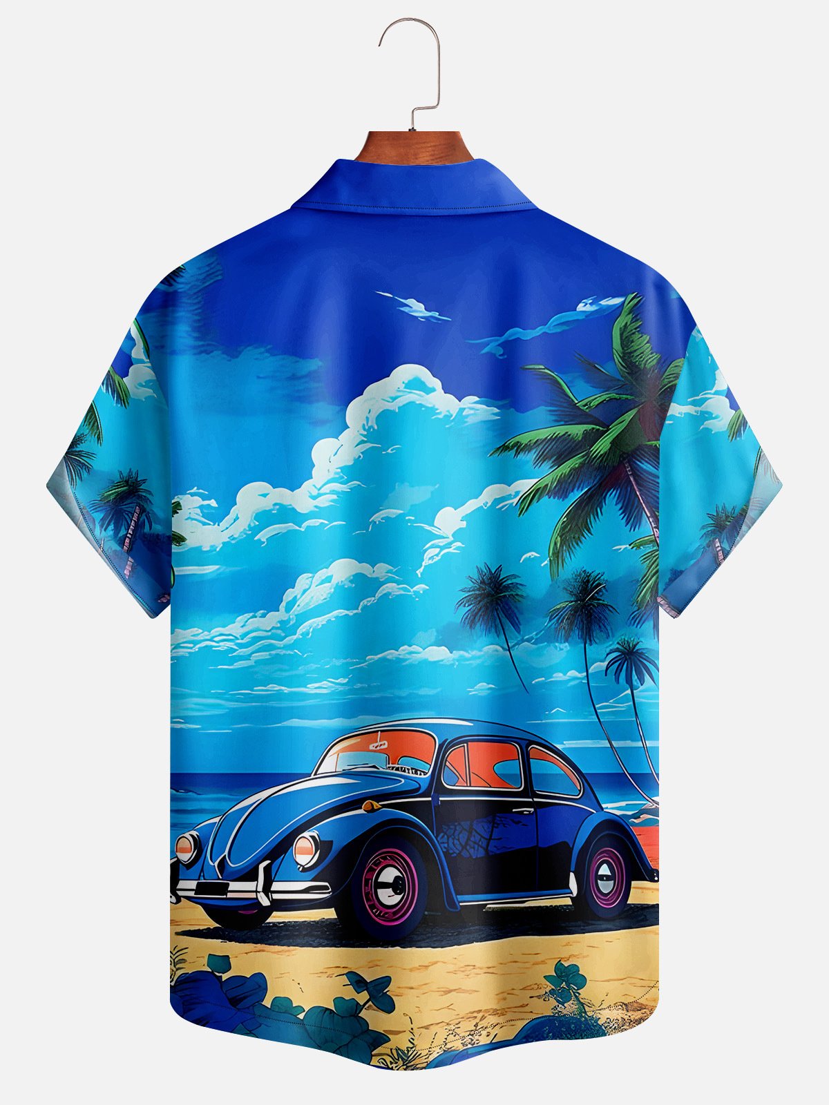 Hardaddy Vintage Car Beachside Aloha Shirt