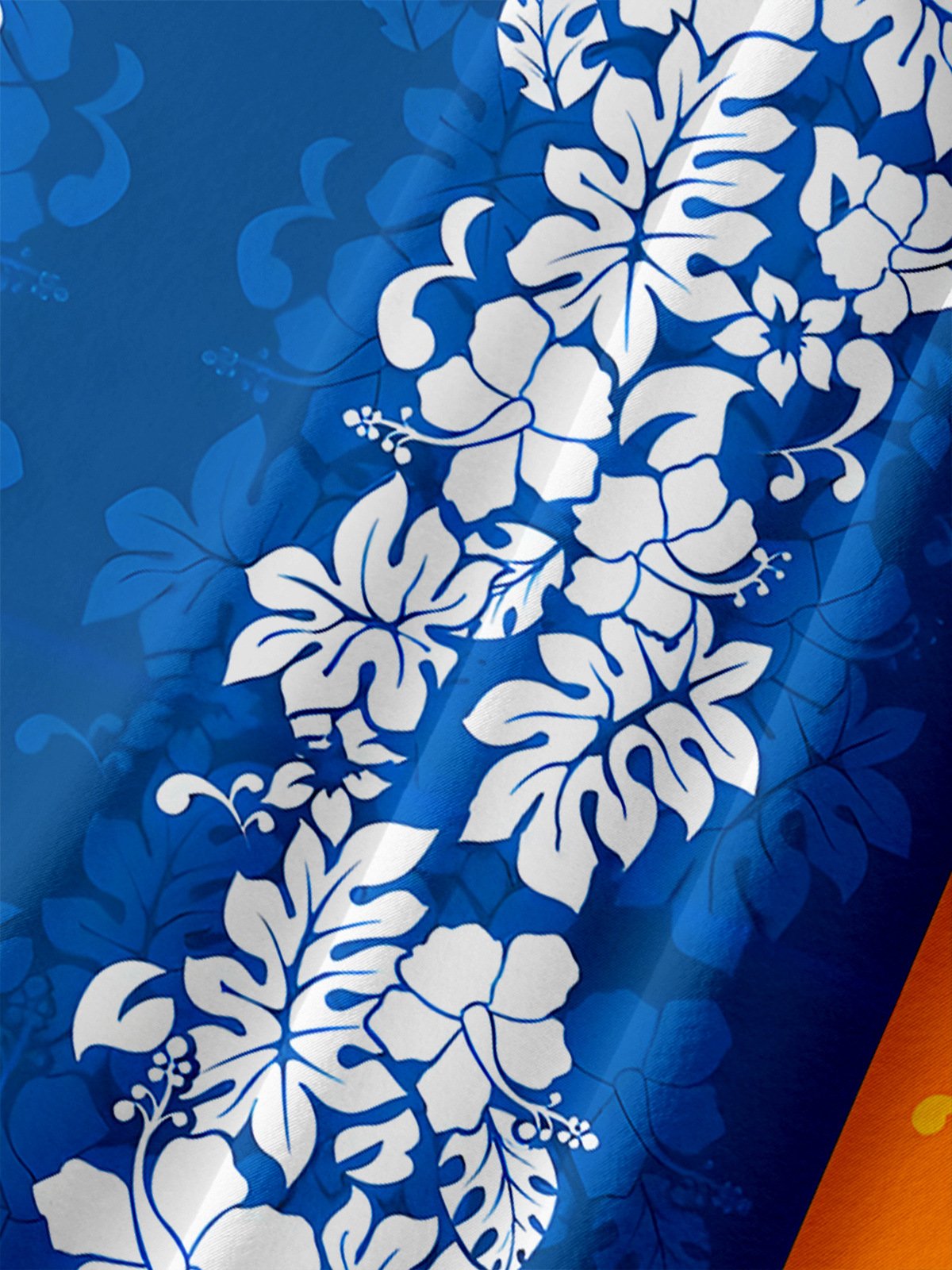 Hardaddy Hibiscus Chest Pocket Short Sleeve Hawaiian Shirt