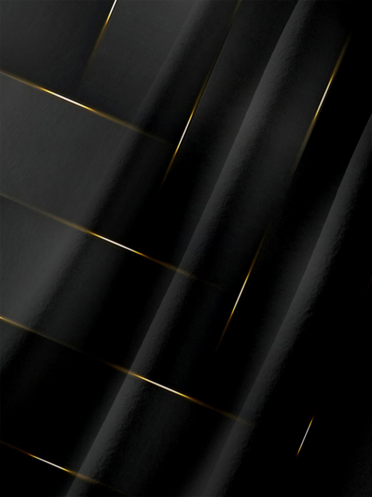 Hardaddy Black Gold Geometric Pattern Chest Pocket Short Sleeve Casual Shirt