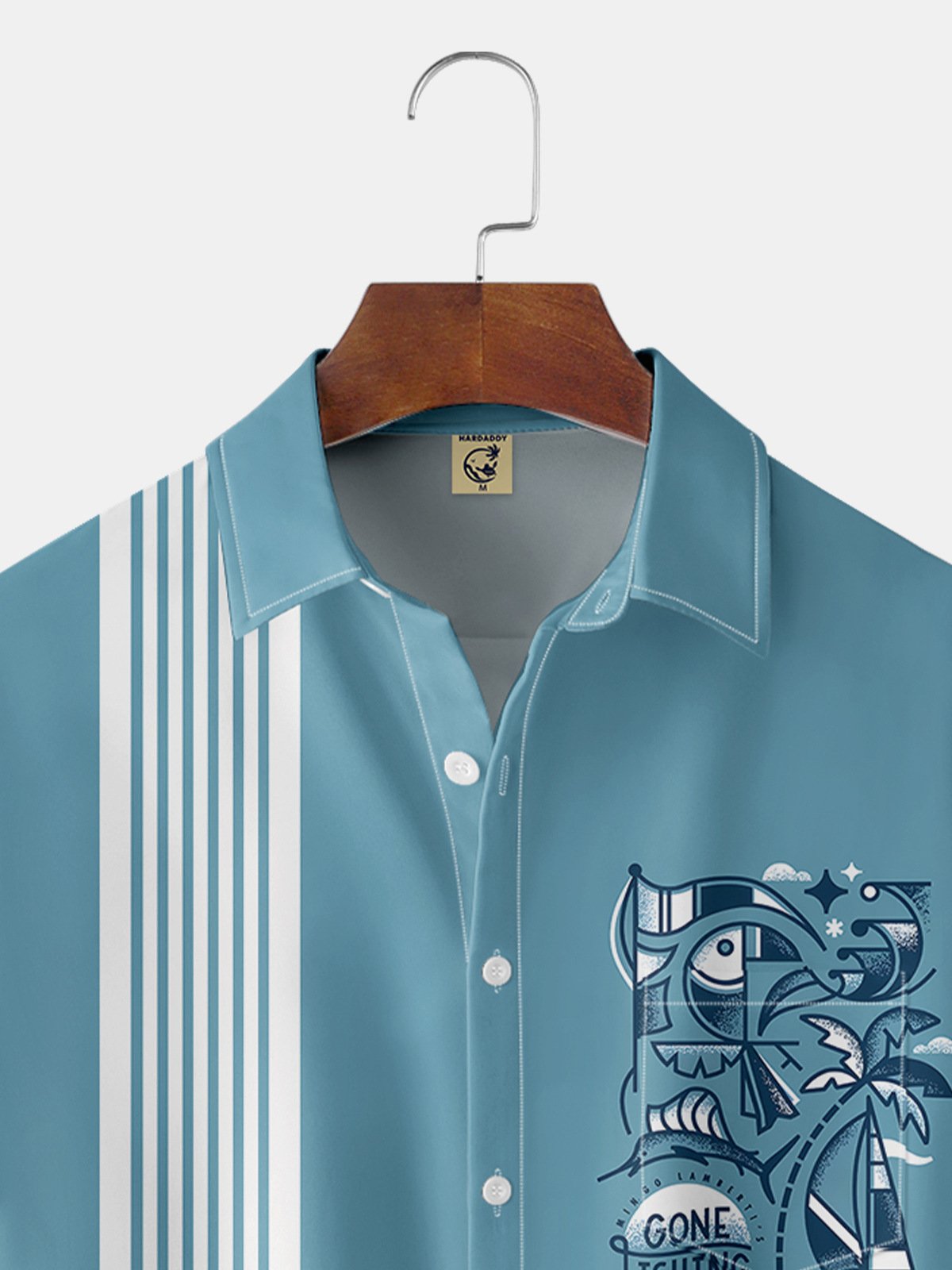 Coconut Tree Chest Pocket Short Sleeve Bowling Shirt