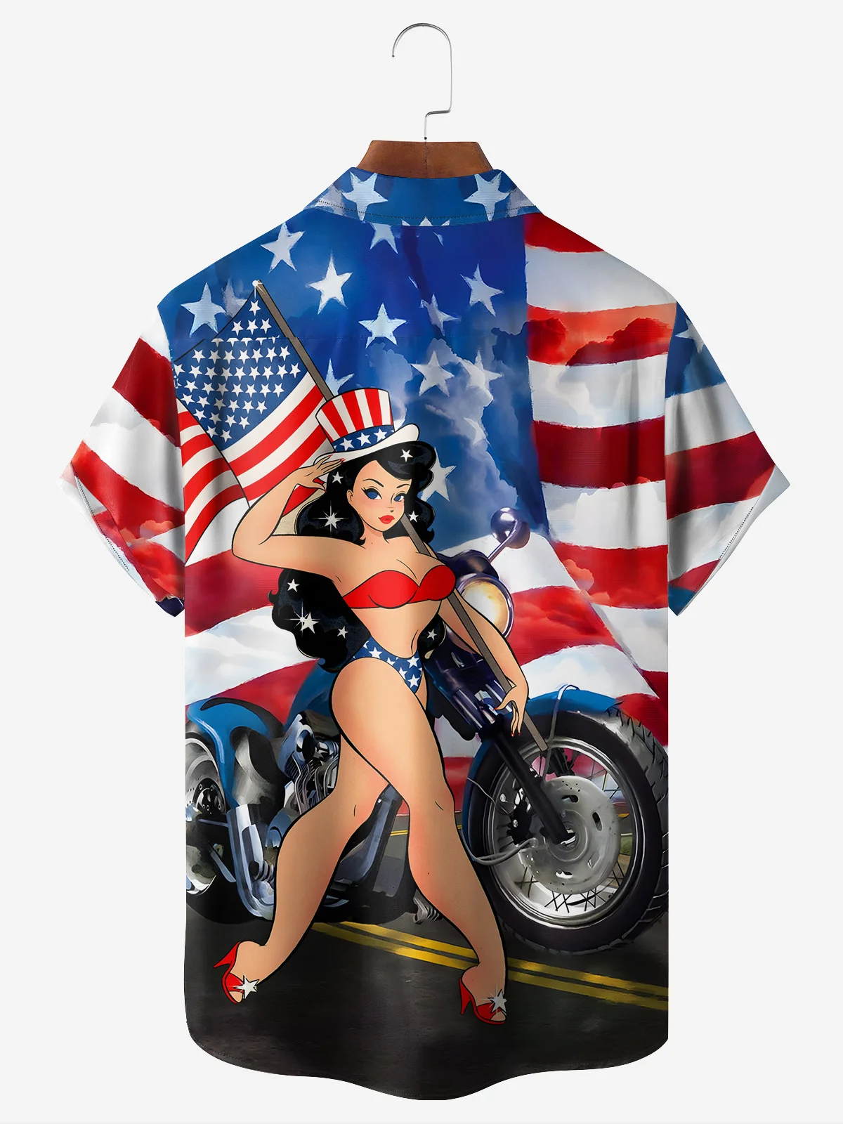 American Flag Beauty Shirt By Alice Meow