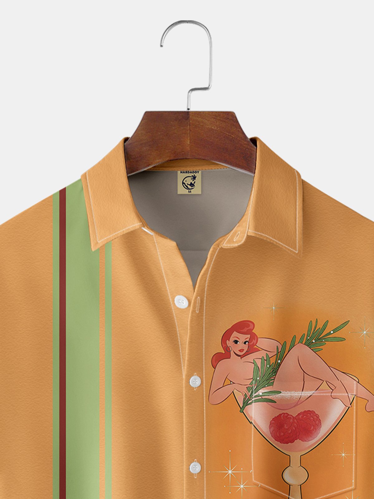 Cocktail Girl Bowling Shirt By Alice Meow