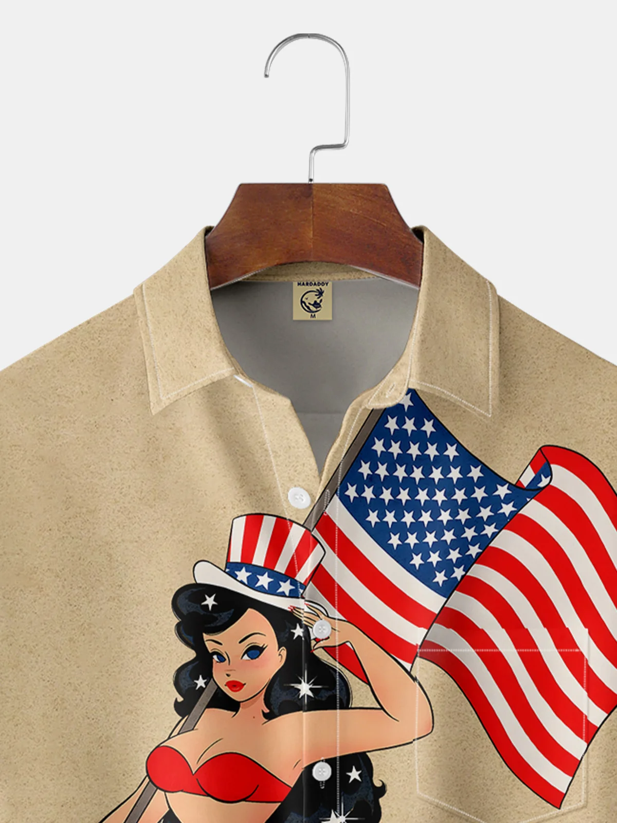 American Flag Girl Shirt By Alice Meow