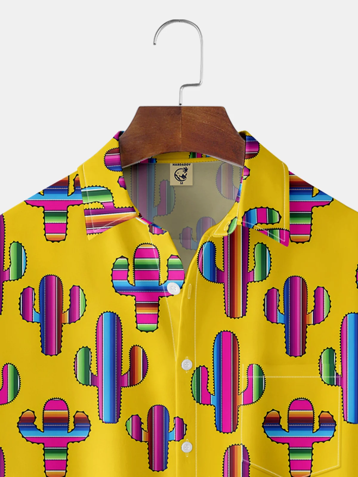 Cactus Chest Pocket Short Sleeve Casual Shirt