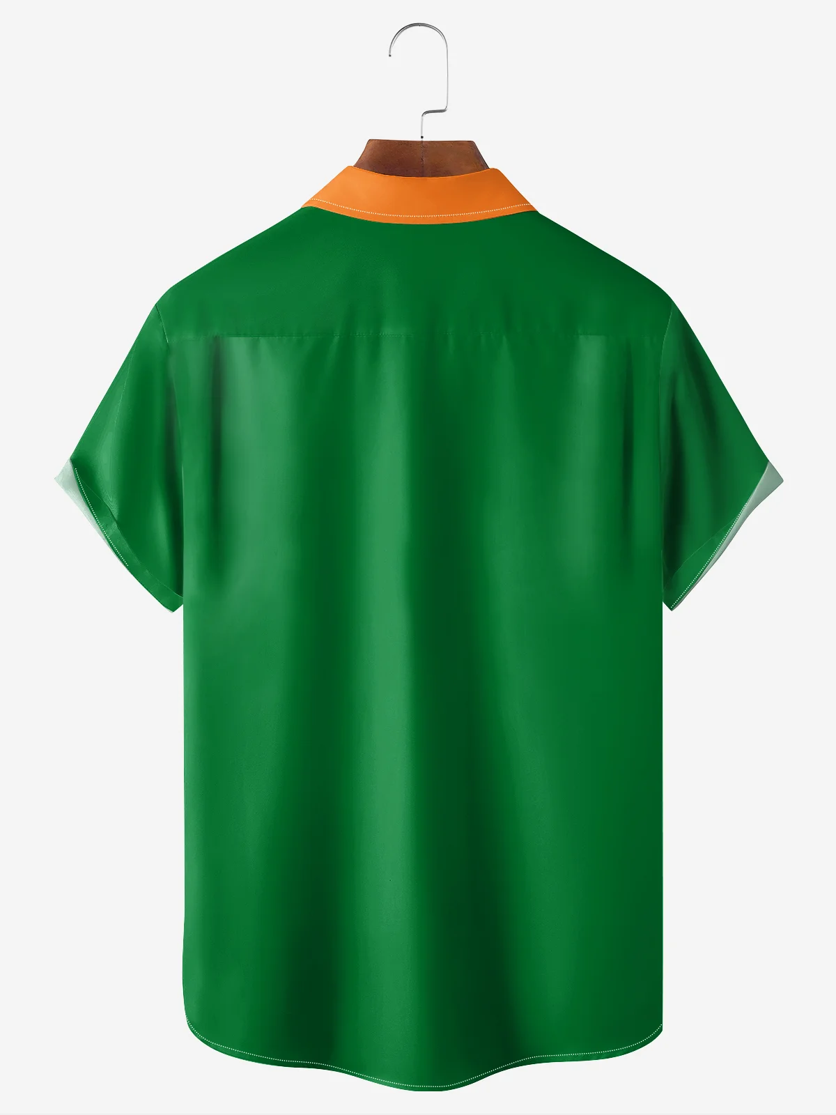 St. Patrick's Day Chest Pocket Short Sleeve Bowling Shirt