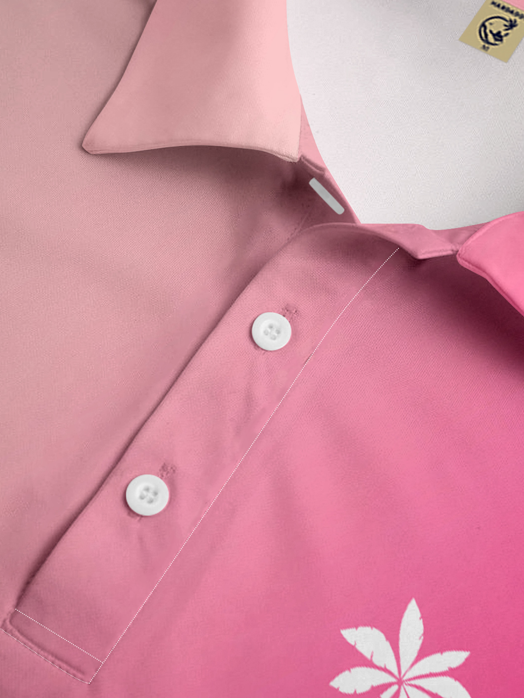 Hardaddy Moisture-wicking Ombre Flamingo Golf Polo Shirt