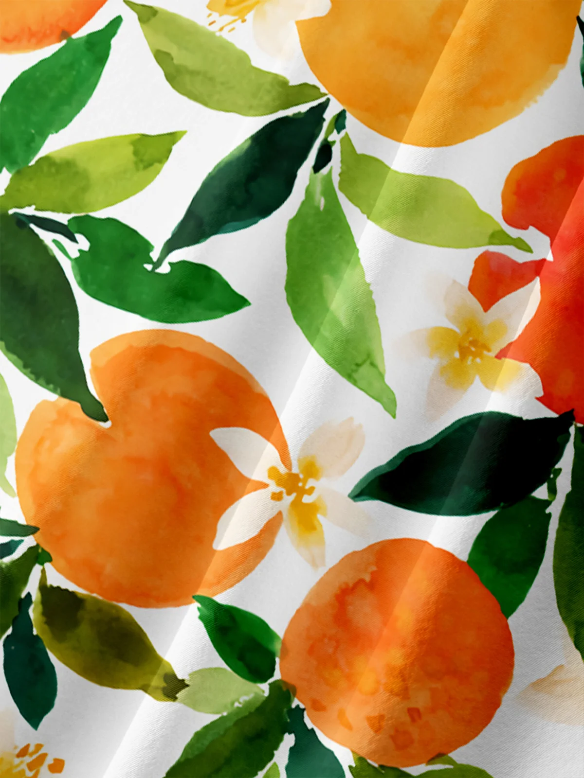 Hardaddy Orange Chest Pocket Short Sleeve Hawaiian Shirt