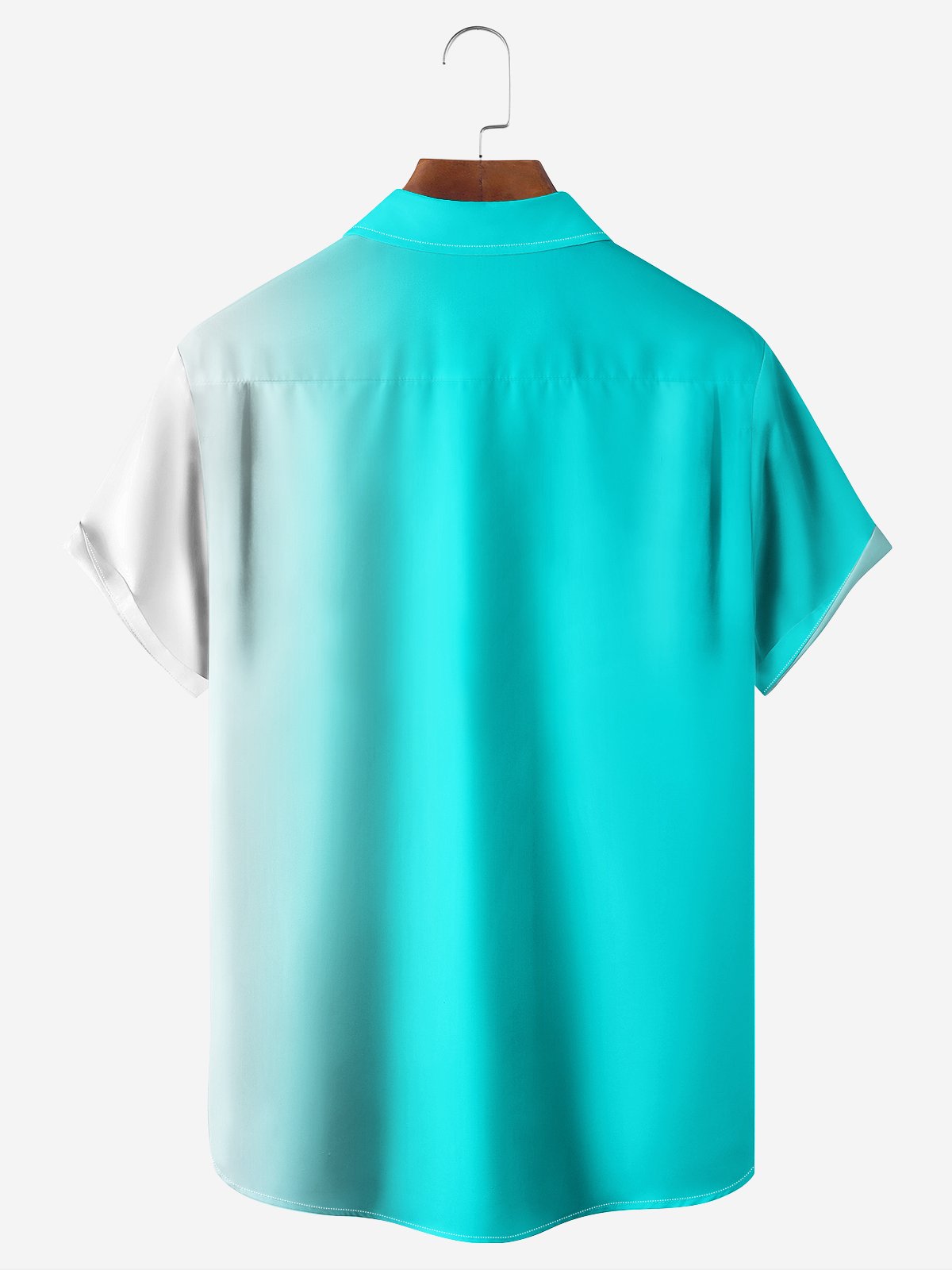 Hardaddy Ombre Cactus Chest Pocket Short Sleeve Hawaiian Shirt
