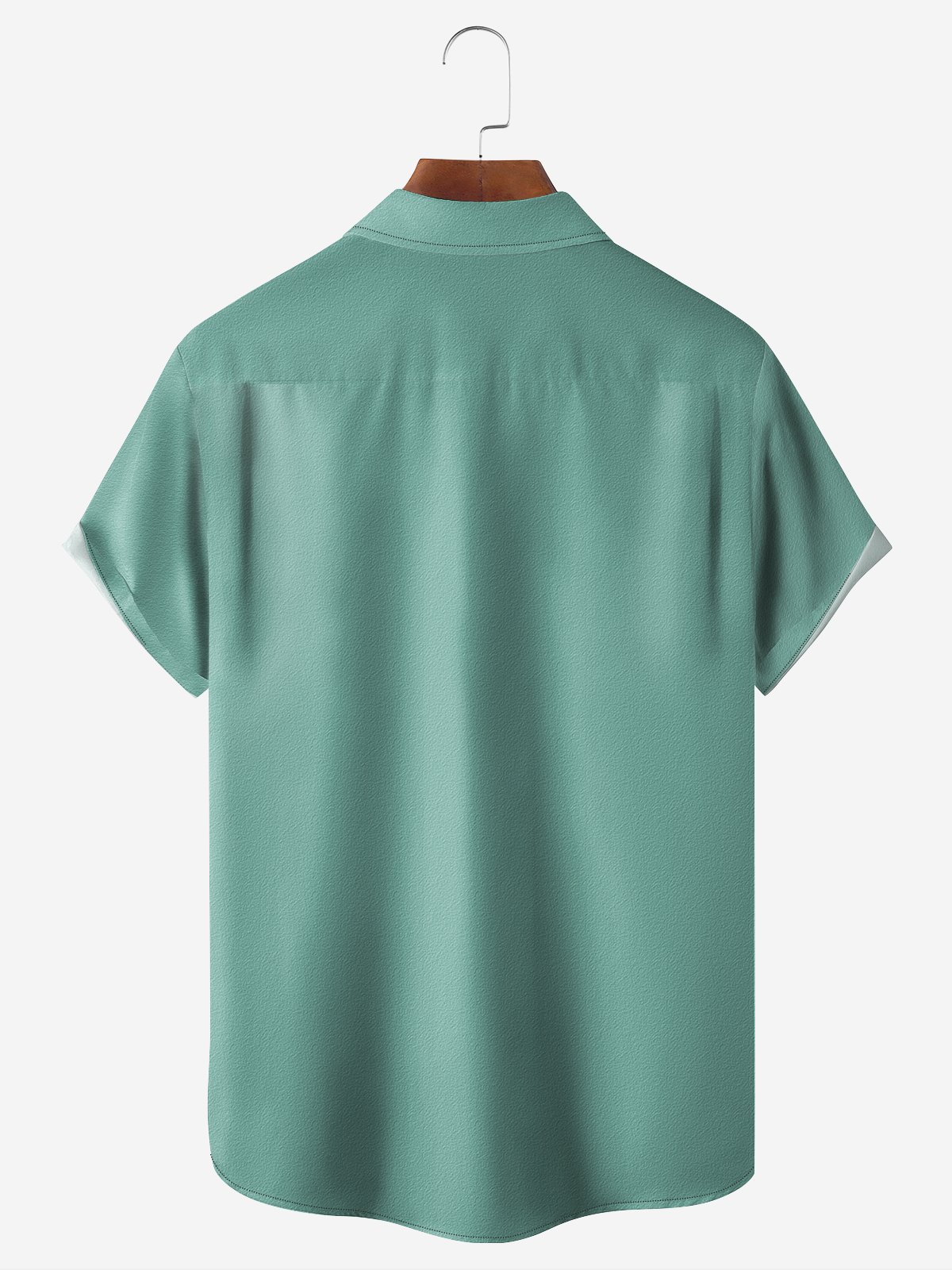 Hardaddy Cartoon Chest Pocket Short Sleeve Bowling Shirt