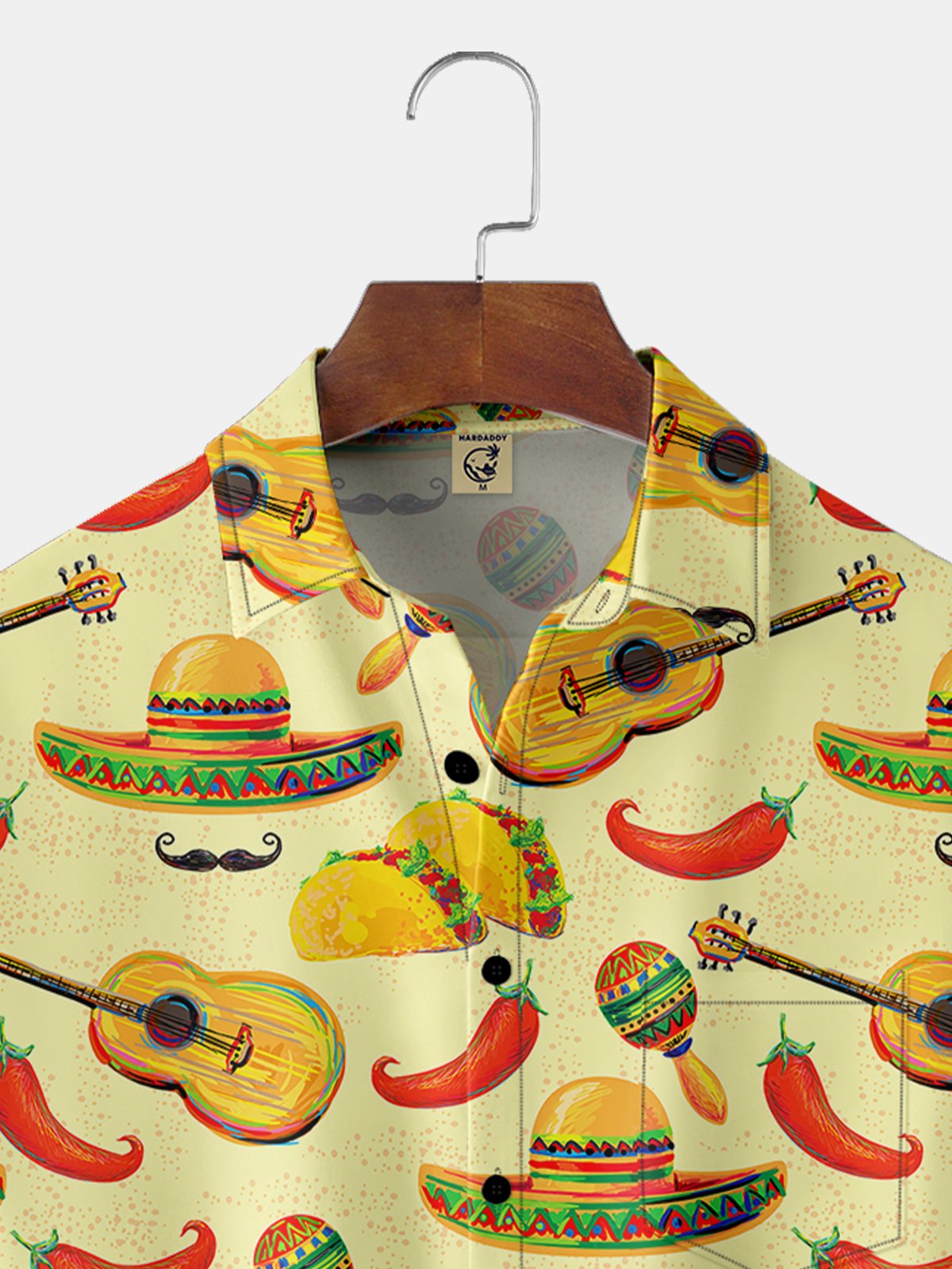 Breathable Cinco de Mayo Chest Pocket Hawaiian Shirt