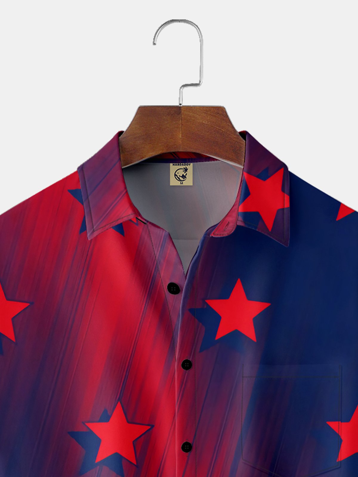 Moisture-wicking Stars Chest Pocket Resort Shirt