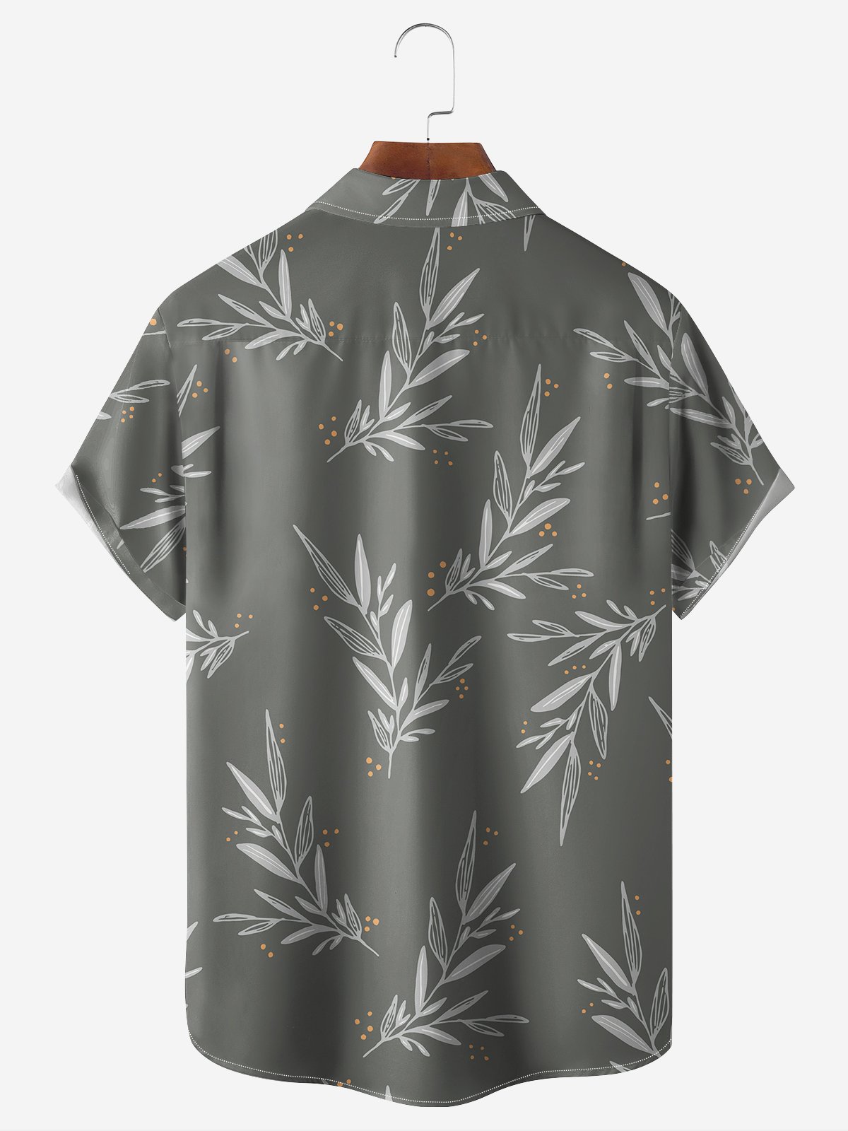 Hardaddy Men's Vintage Print Casual Breathable Short Sleeve Hawaiian Shirt