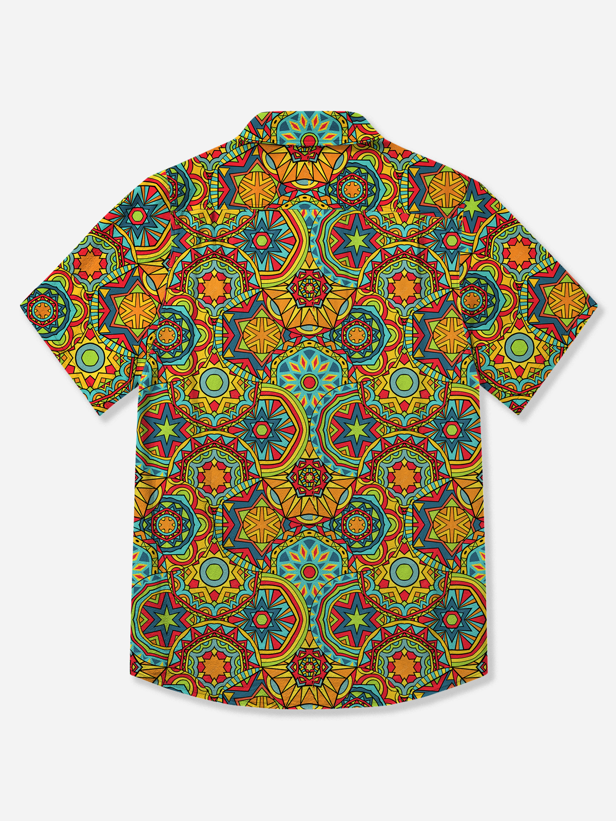 Hardaddy Cotton Ethnic Geometric Oxford Shirt
