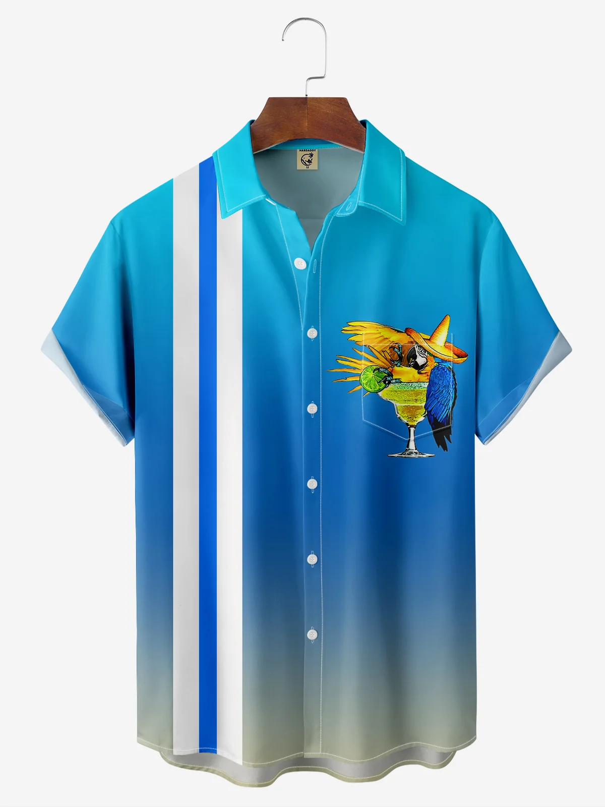 Moisture-wicking Breathable Parrot Bowling Shirt