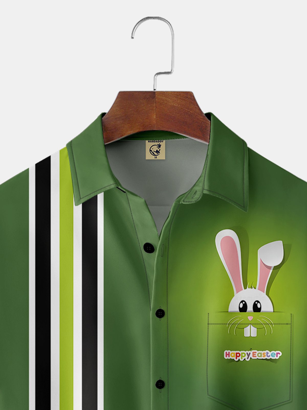 Moisture-wicking Rabbit Chest Pocket Bowling Shirt